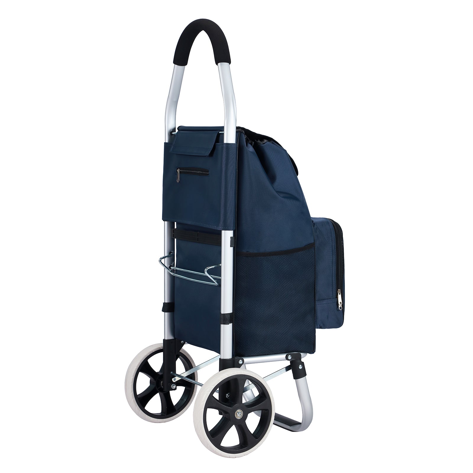 Boodschappentrolley Deluxe 50L met koelvak blauw - boodschappenwagen - steekwagenfunctie