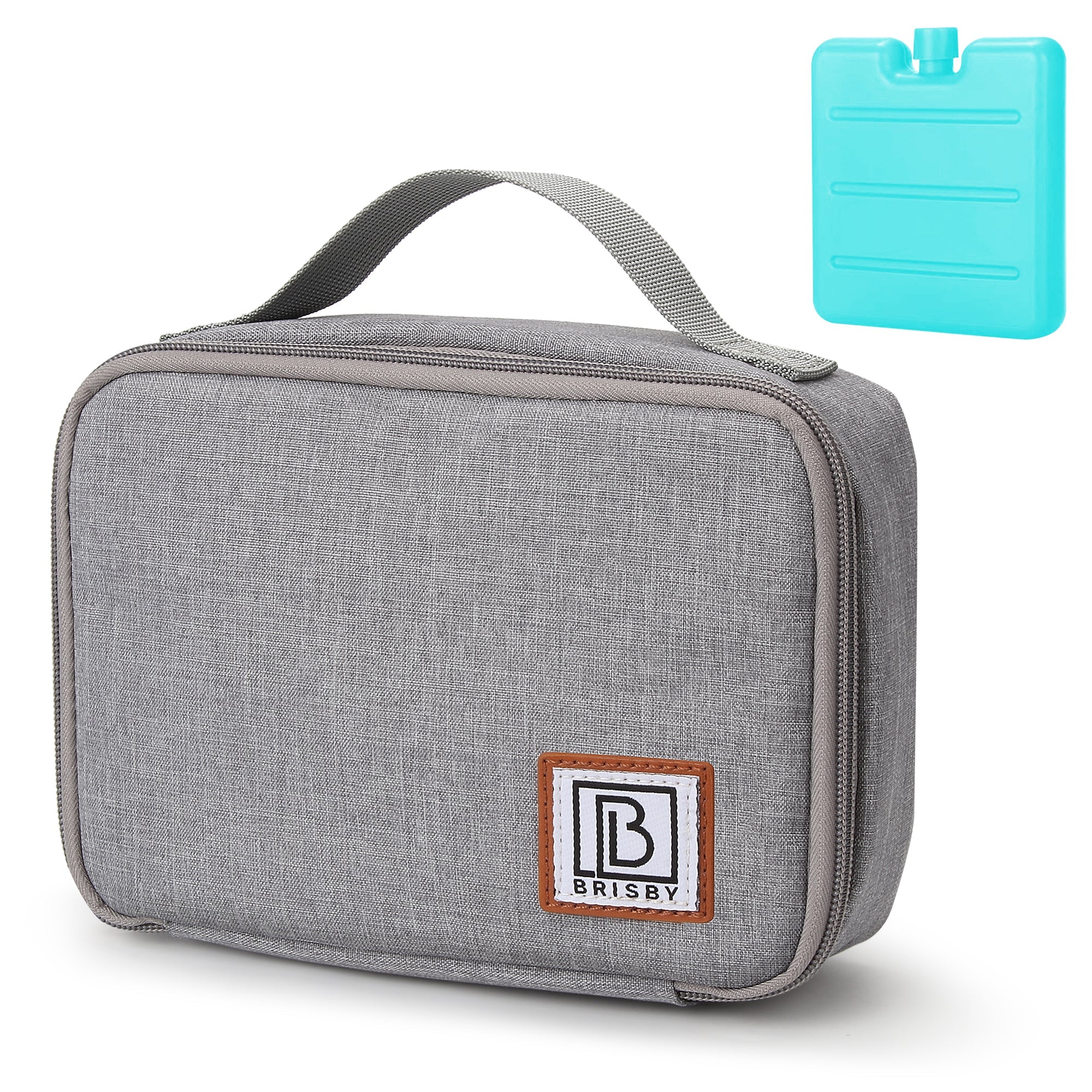 Cooler bag 1.5L grey - 4-layer insulated - free cooling element