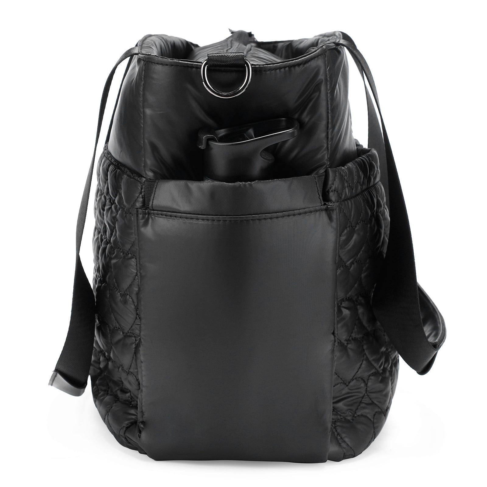 Florence diaper bag 17L black - shoulder bag, care bag - hard-wearing - incl. cool bag, changing mat and stroller hooks - nylon