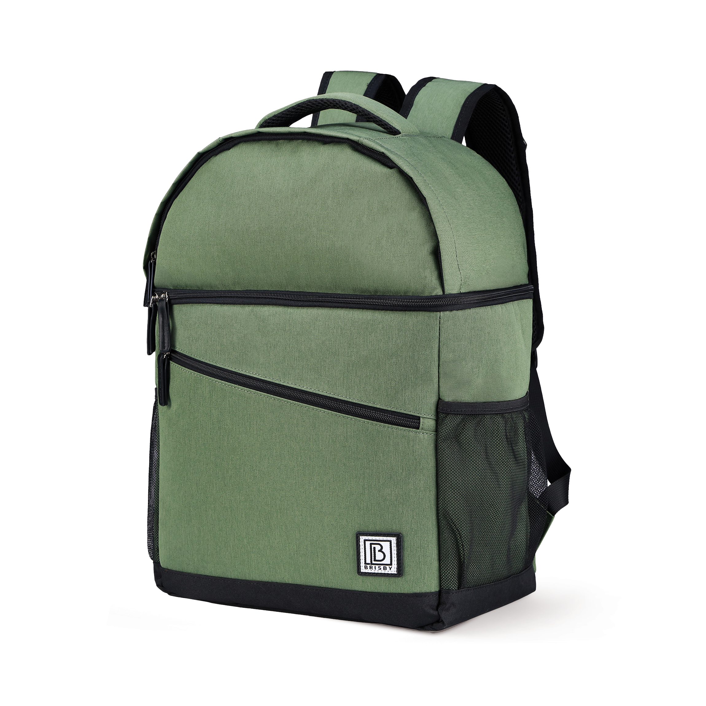 Brisby Koeltas rugtas 25L groen - incl. 2 koelelementen, bieropener