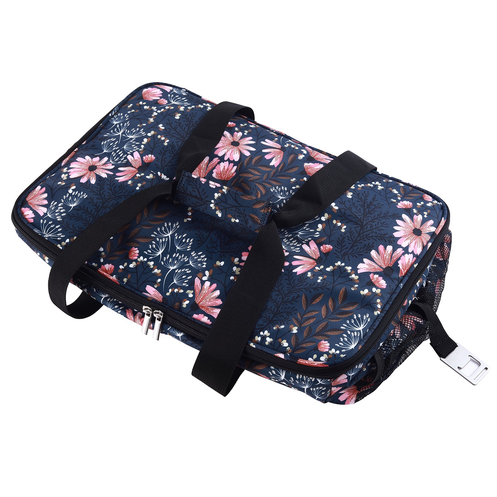 Cooler bag 30L Japanese flower - lunch bag - foldable - 4-layer insulated - incl. 4 free cooling elements and carrying strap