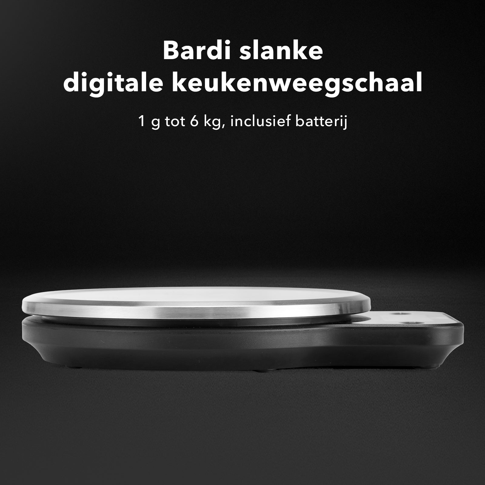 Bardi Digitale keukenweegschaal - Tarra functie - 1 g tot 10 kg - wit