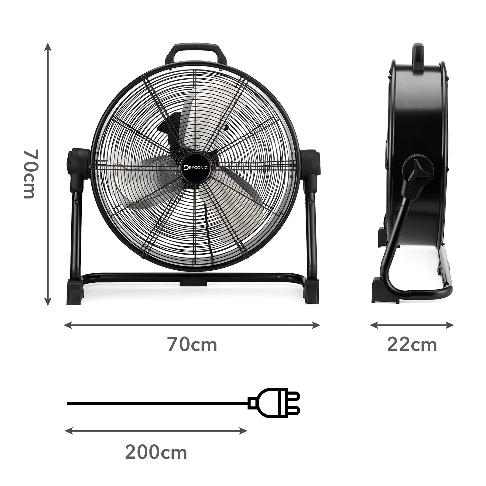 Dryconic Vario industriële ventilator 510mm - variabele snelheid tot 8000 m3/uur