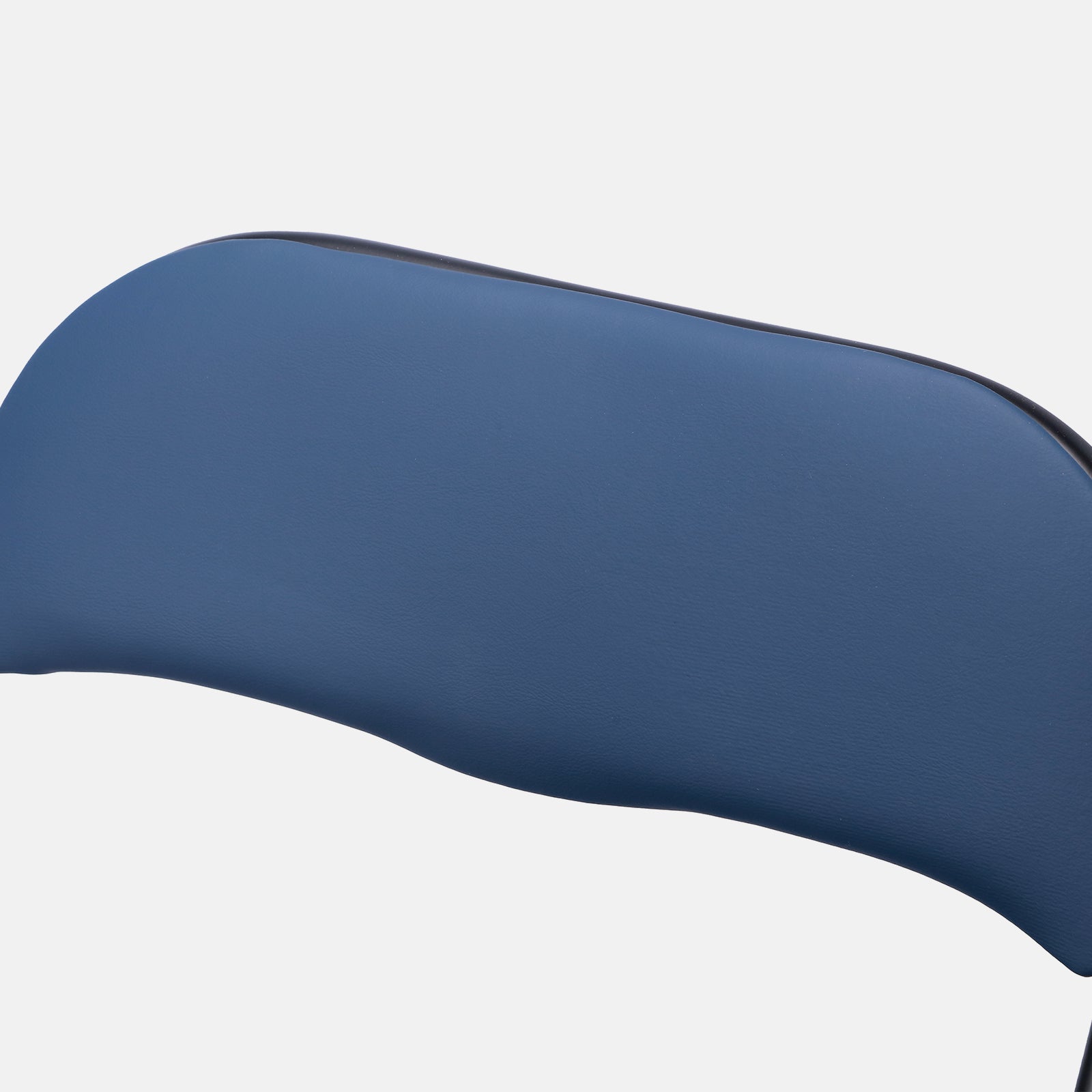 Bardi set van 2 klapstoelen blauw met PVC zitting en rugleuning - stalen frame - draagvermogen 100 kg