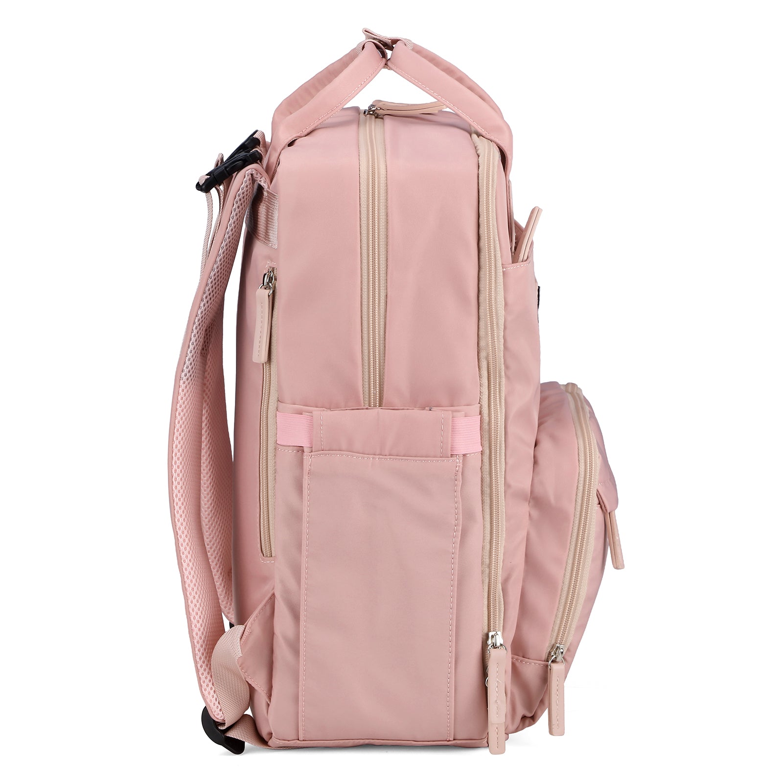 Brisby slijtvaste Luiertas – verzorgingstas – met buggymontage - Soft Pink