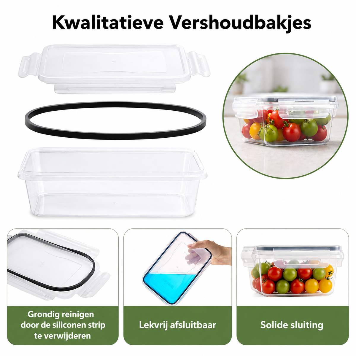 Bardi vershoudbakjes set 16 stuks - BPA vrij