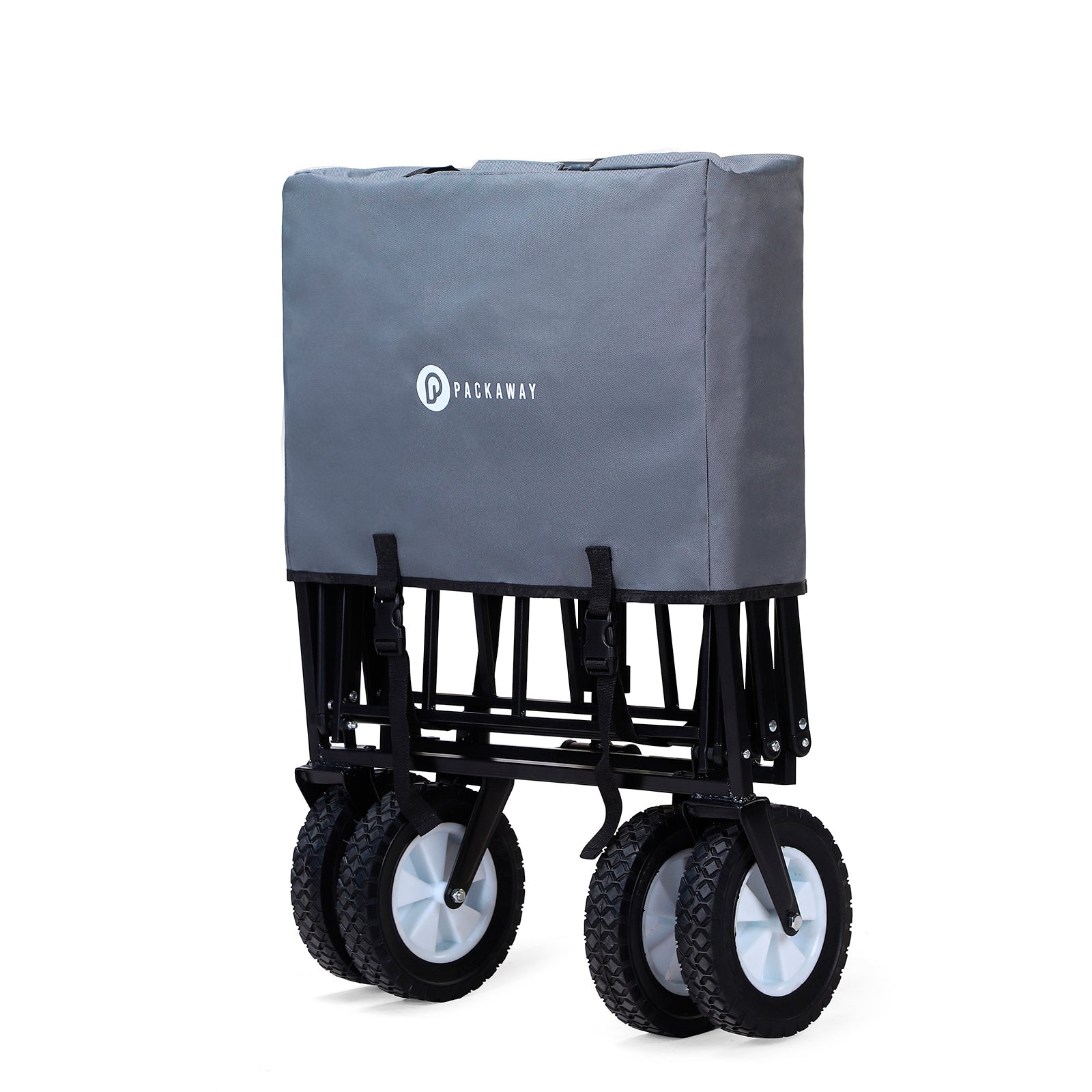 Packaway Bolderkar 70kg grijs - opvouwbaar - wasbaar polyester