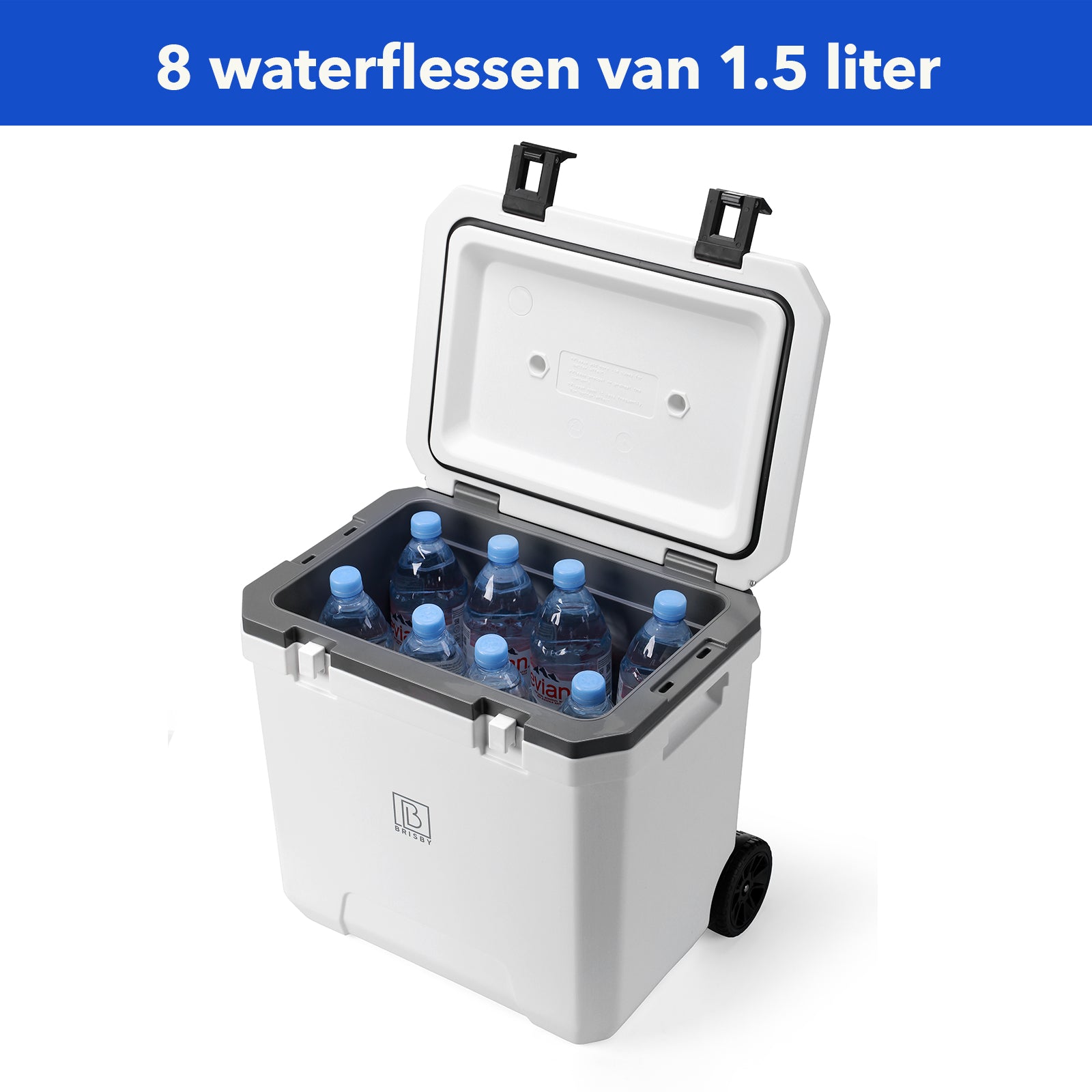 Koelbox trolley 40L wit - Telescopisch handvat - incl. 4 koelelementen
