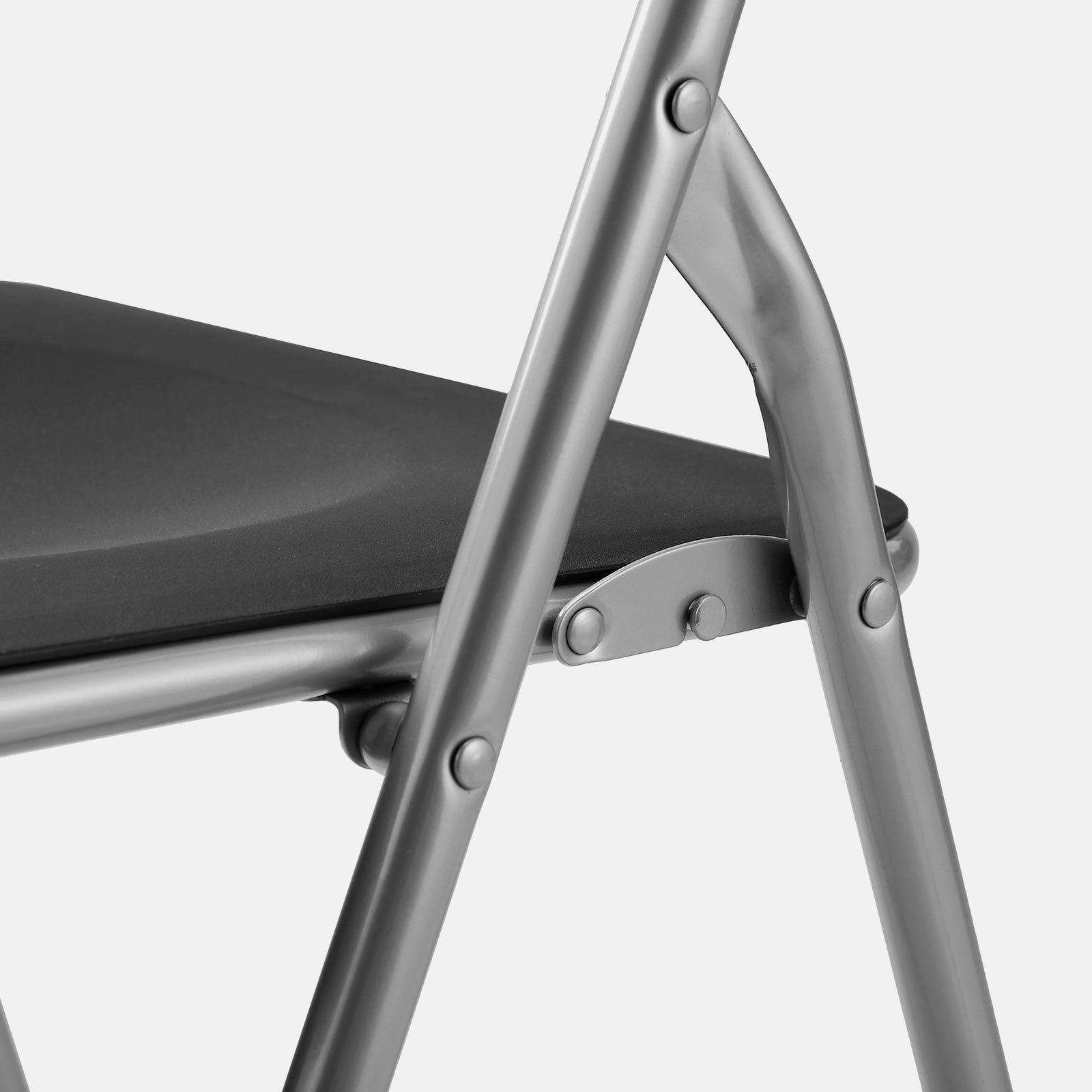 Bardi 2-delige Klapstoelen set stevig zwart - 100 kg draagvermogen