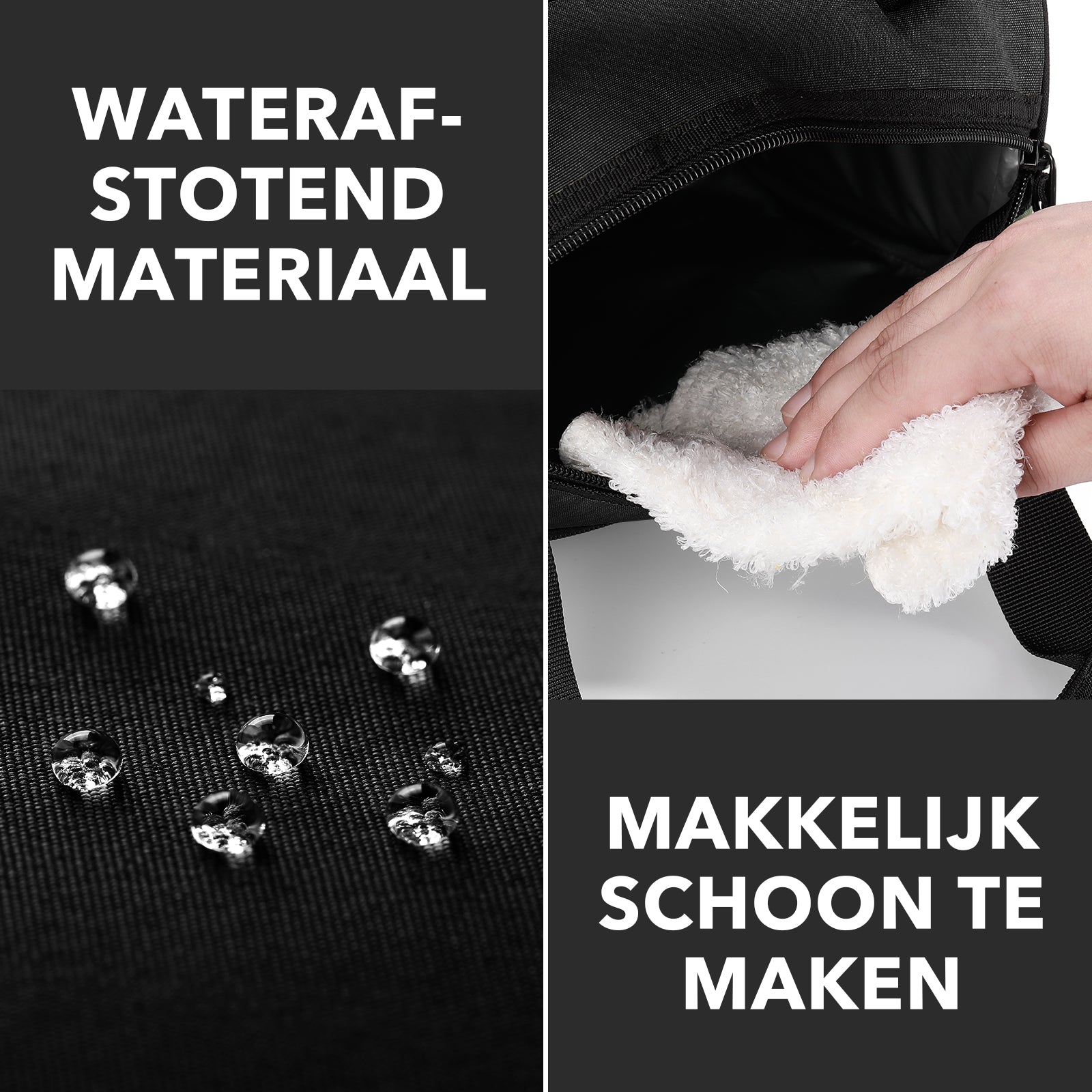 Brisby Koeltas Lunchtas 10L - 4-Laagse Isolatie - Inclusief 2 Koelelementen & Schouderband - Zwart