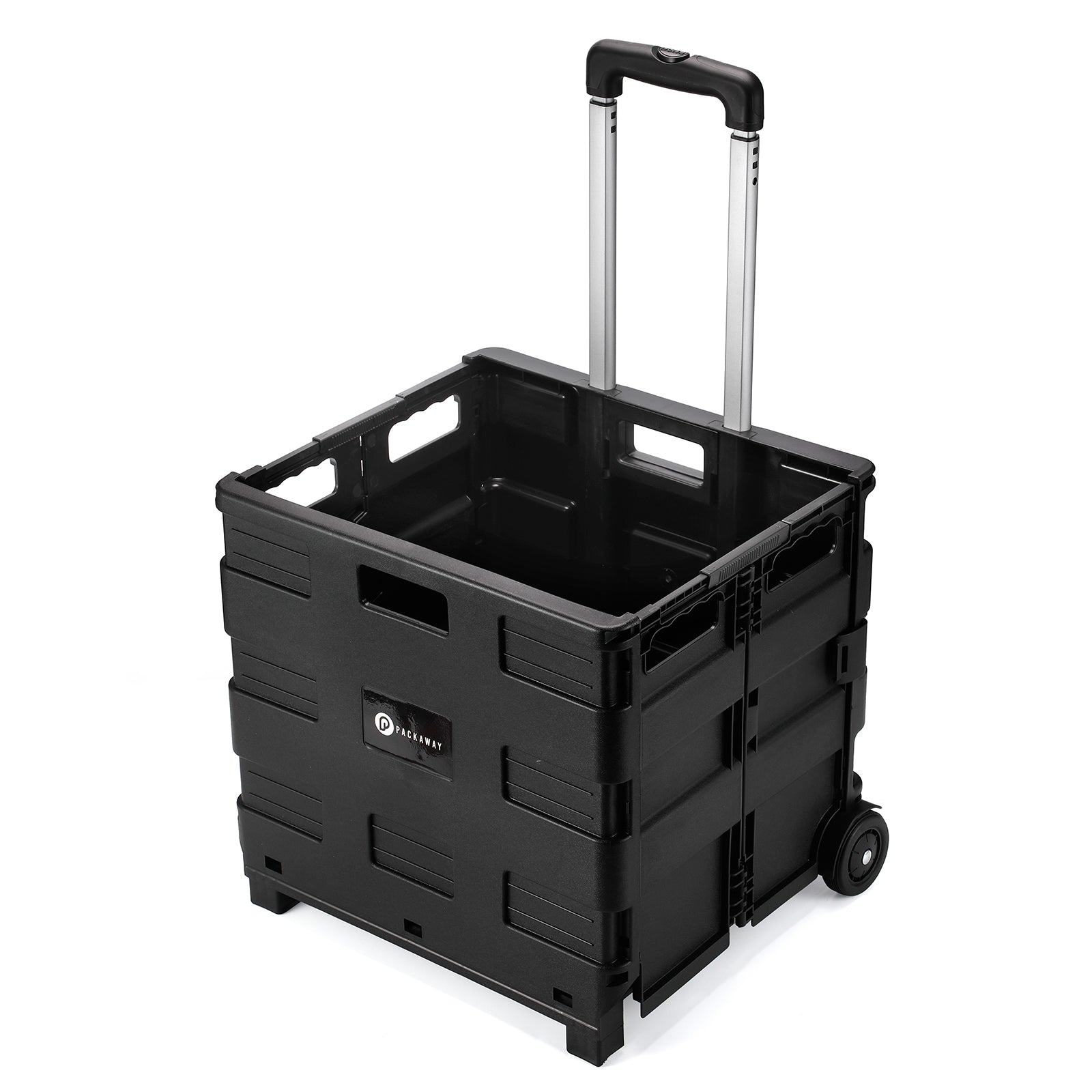 Packaway Boodschappentrolley 50L XL zwart - incl. deksel - 35 kg draagvermogen