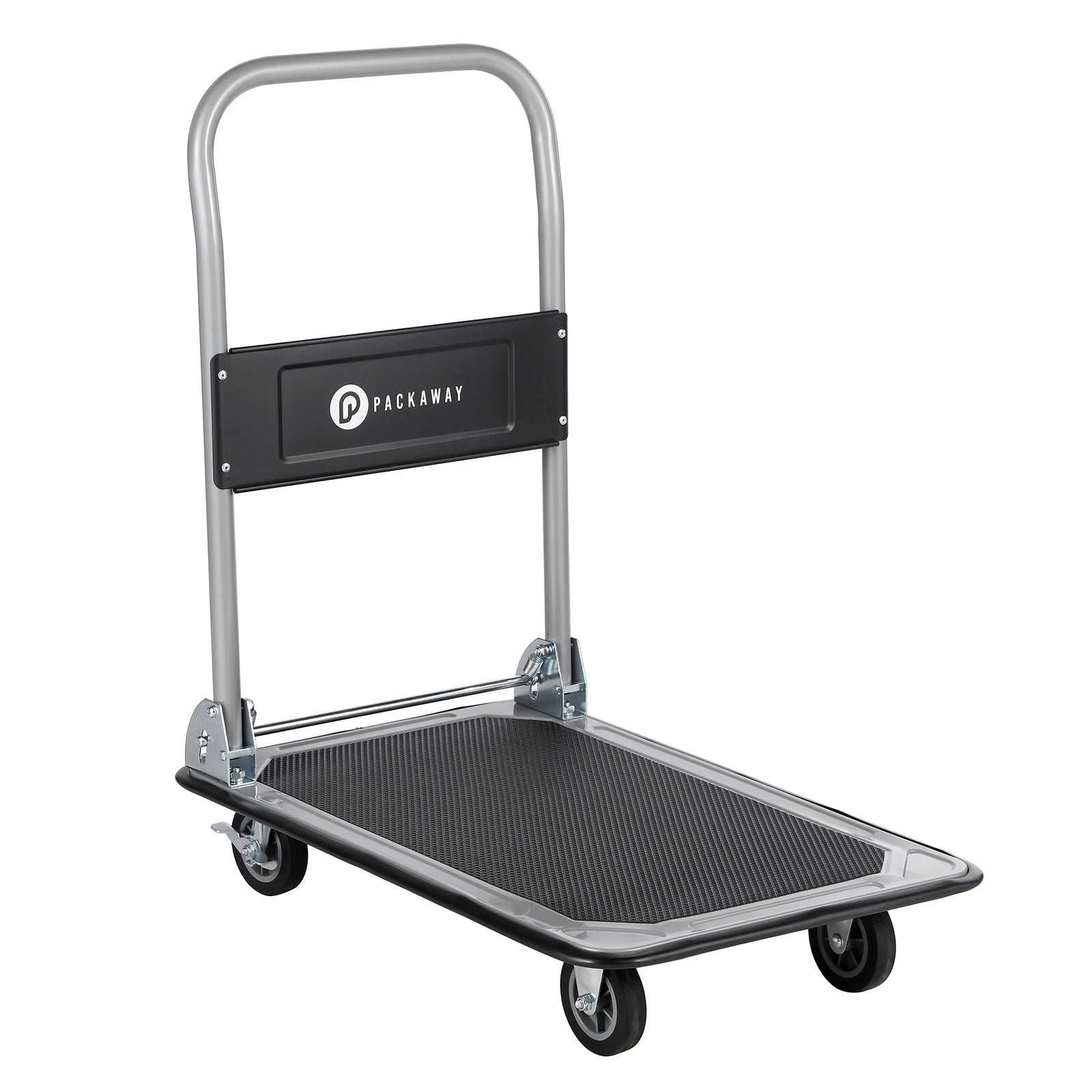 Packaway Professionele Opvouwbare Transportwagen 150 kg – Transportkar met Rem – Antislip Laadplatform – 4 Wielen