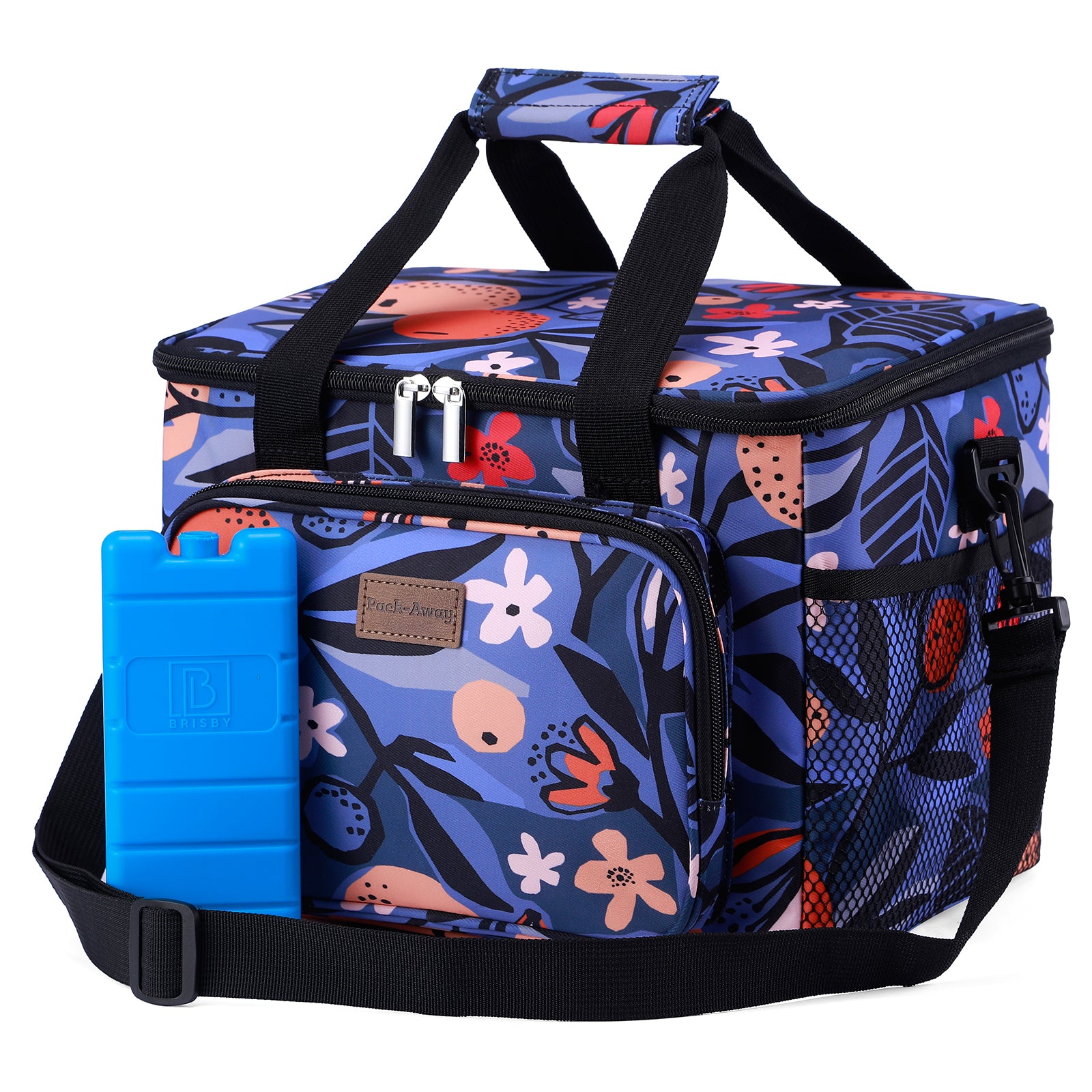 Cooler bag 15L valencia - lunch bag - 4-layer insulated - foldable - incl. 2 free cooling elements and carrying strap