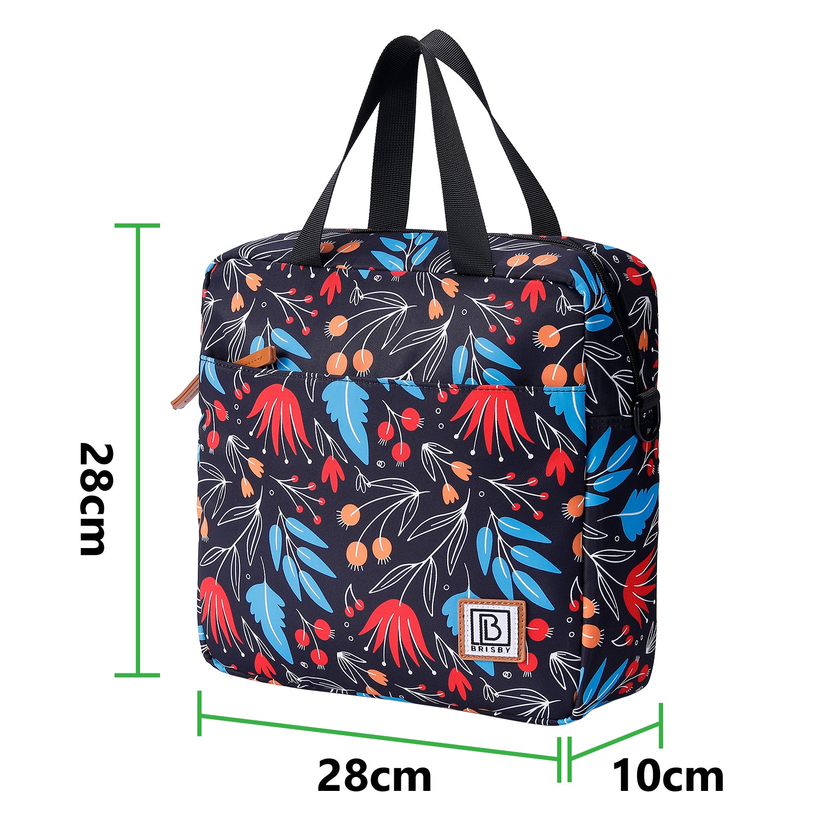 Cooler bag 7L night flower - Lunch bag - 4-layer insulated - 2 free cooling elements - incl. shoulder strap