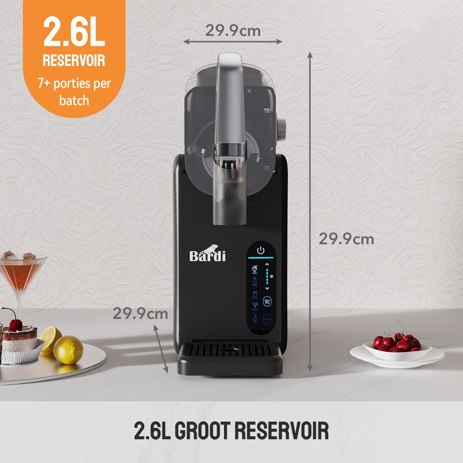 Bardi Slush Hero Slushpuppy Machine 2,6L - ArcticCool compressor - fluisterstil 40 dB