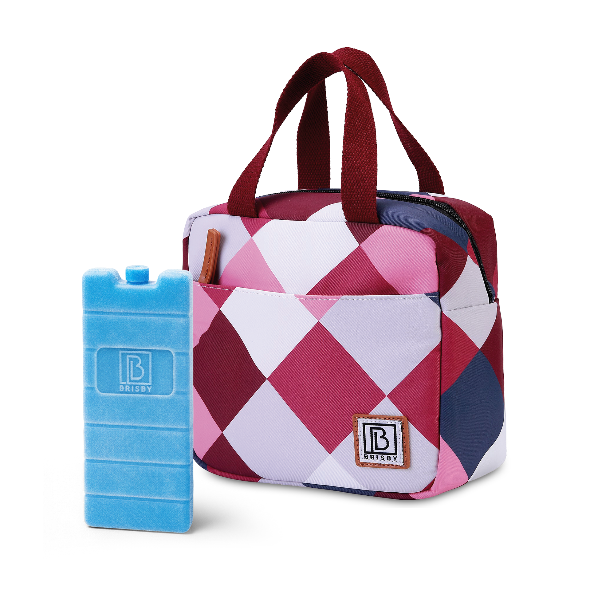 Brisby Koeltas 4L blok roze - incl. koelelement