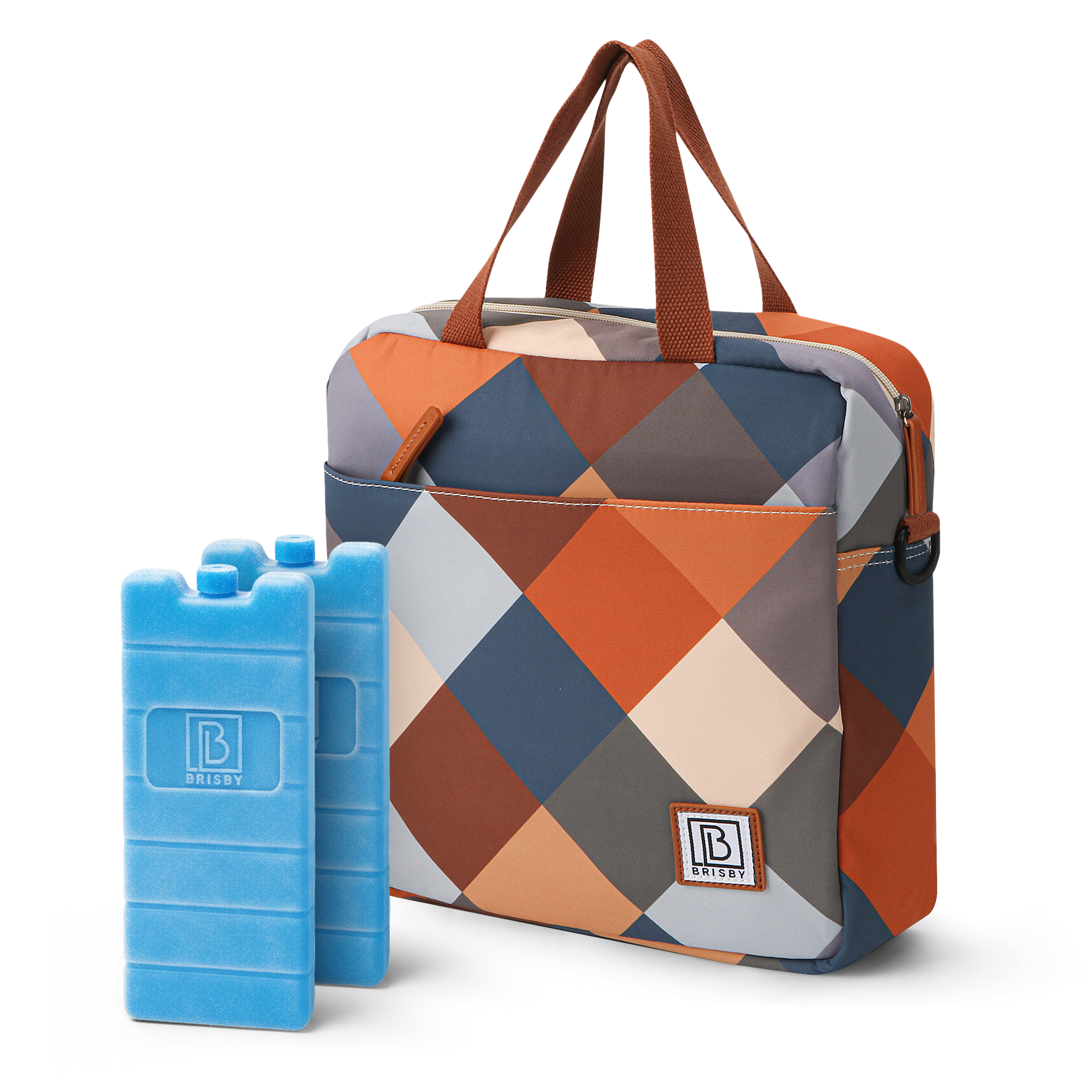 Cooler bag 7L block - Lunch bag - 4-layer insulated - 2 free cooling elements - incl. shoulder strap