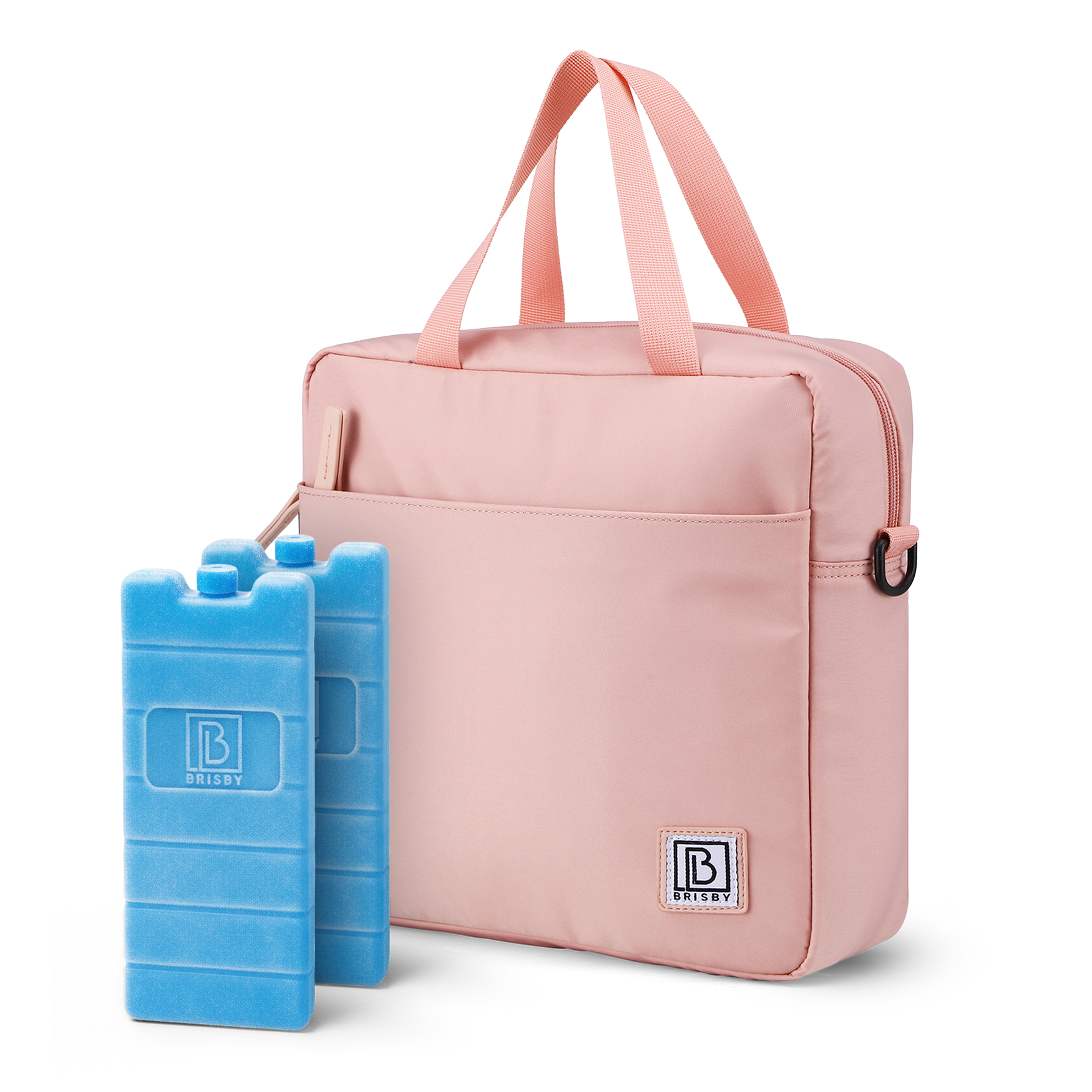 Brisby Koeltas 7L smooth pink - incl. 2 koelelementen, schouderband