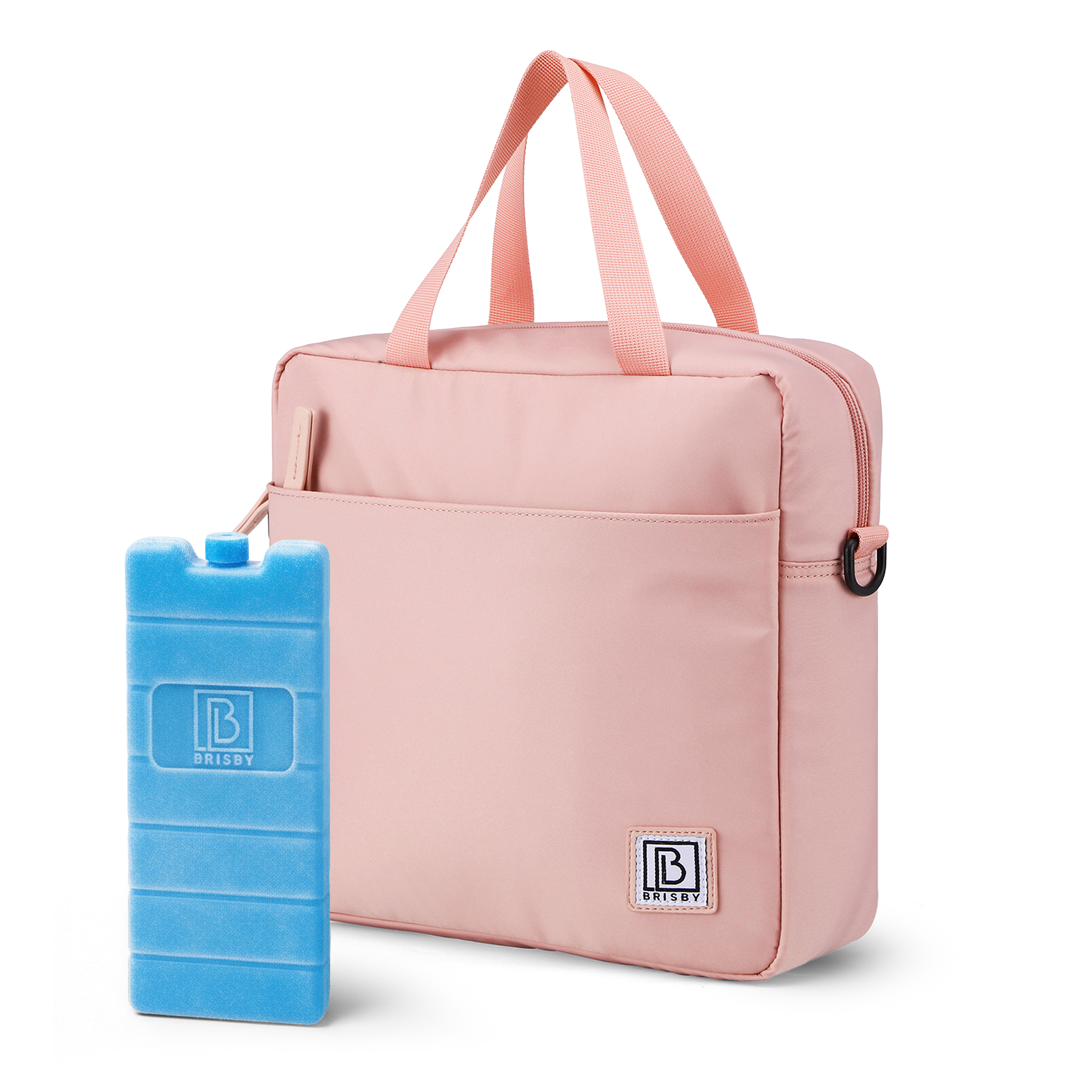 Brisby Koeltas 7L smooth pink - incl. 2 koelelementen, schouderband