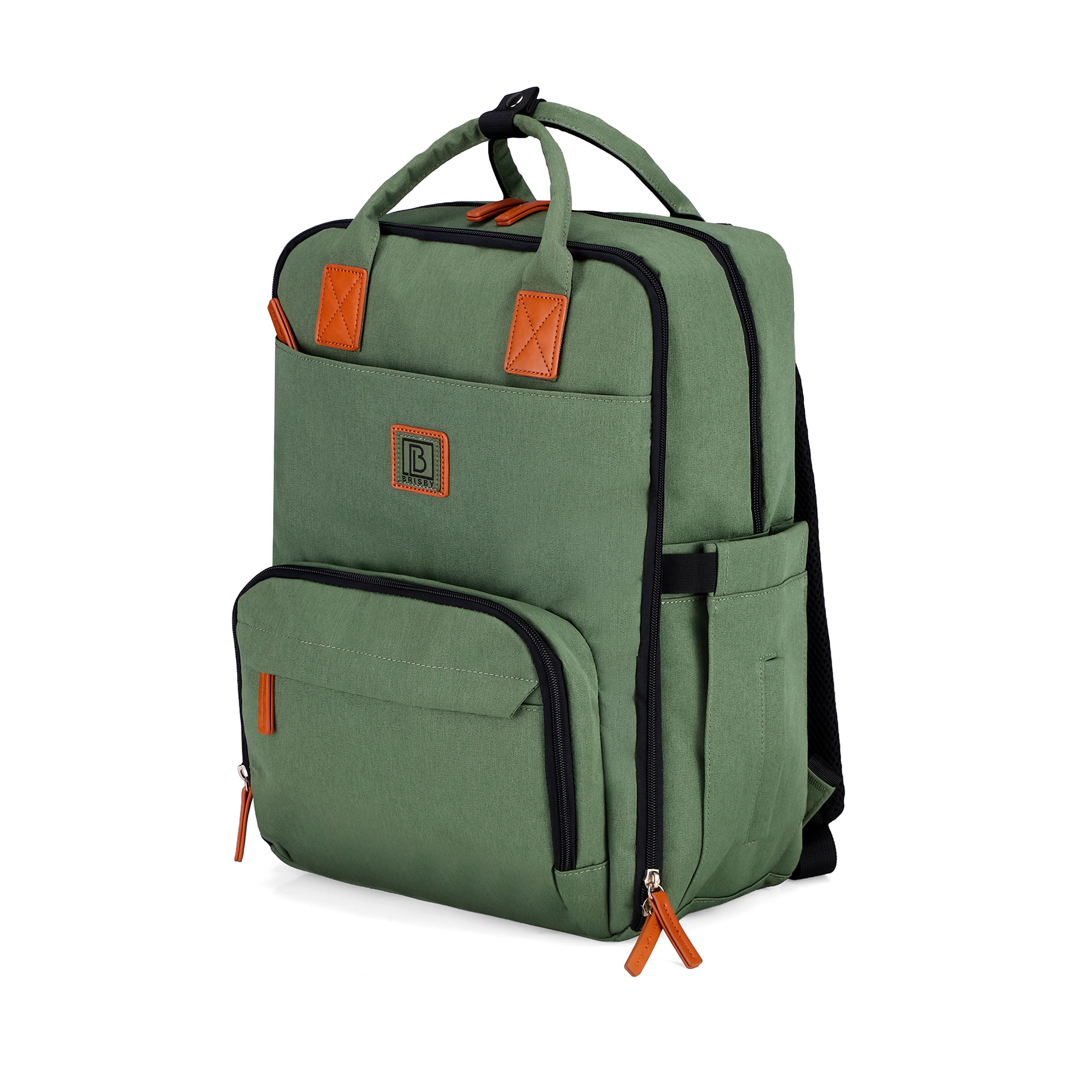 Brisby Luiertas original groen - incl. buggymontage en verschoningsmat