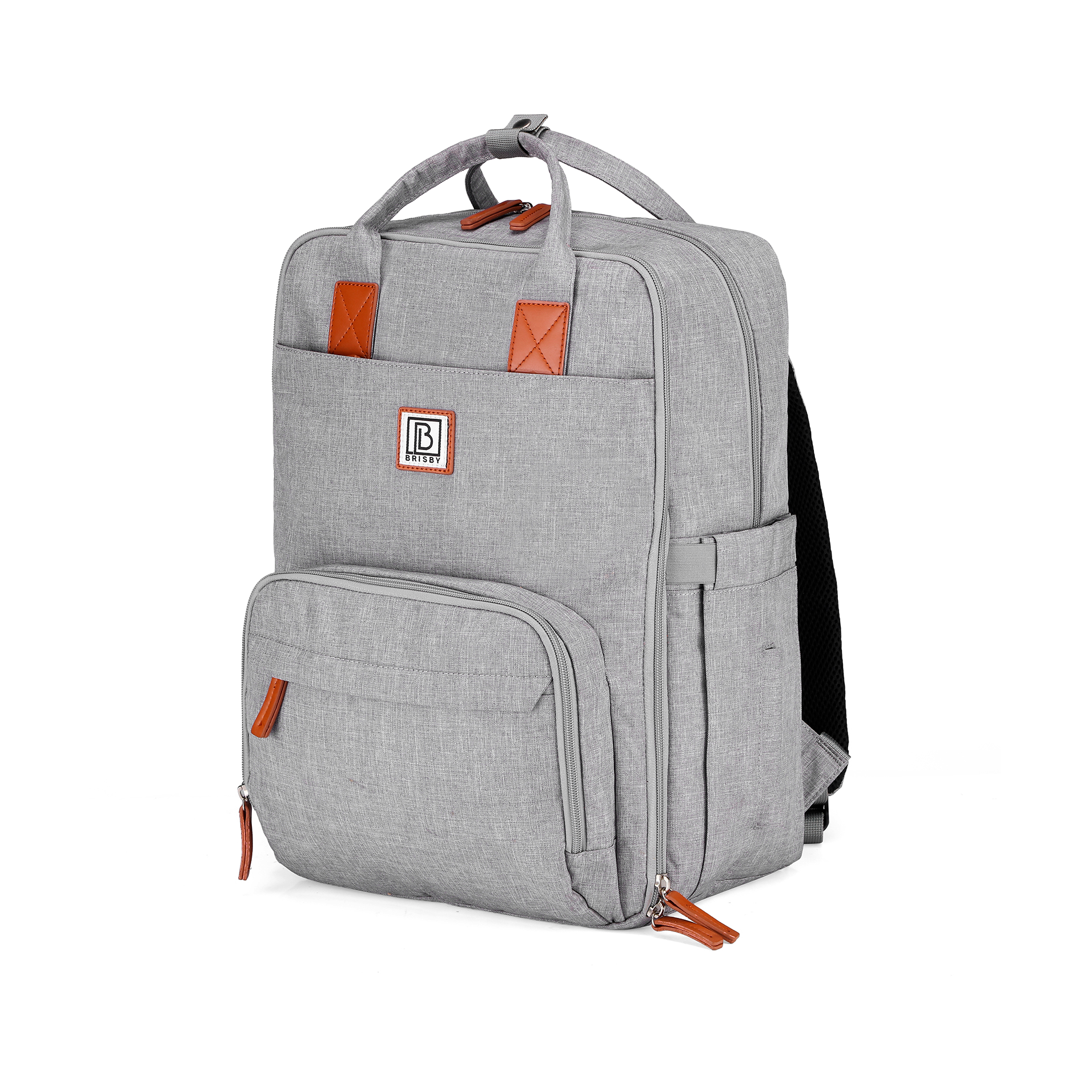 Brisby Luiertas original lichtgrijs - incl. buggymontage en verschoningsmat