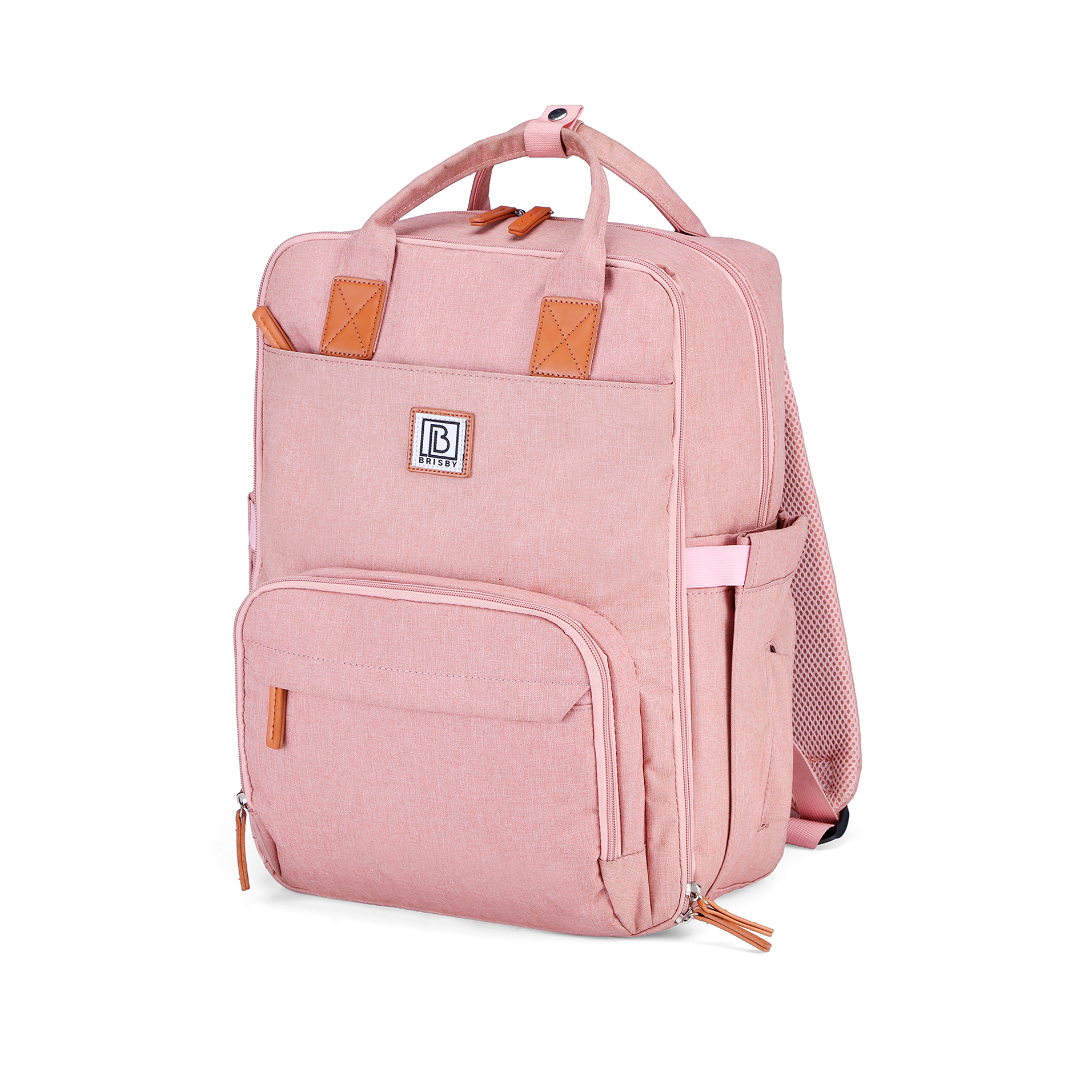 Brisby Luiertas original roze - incl. buggymontage en verschoningsmat