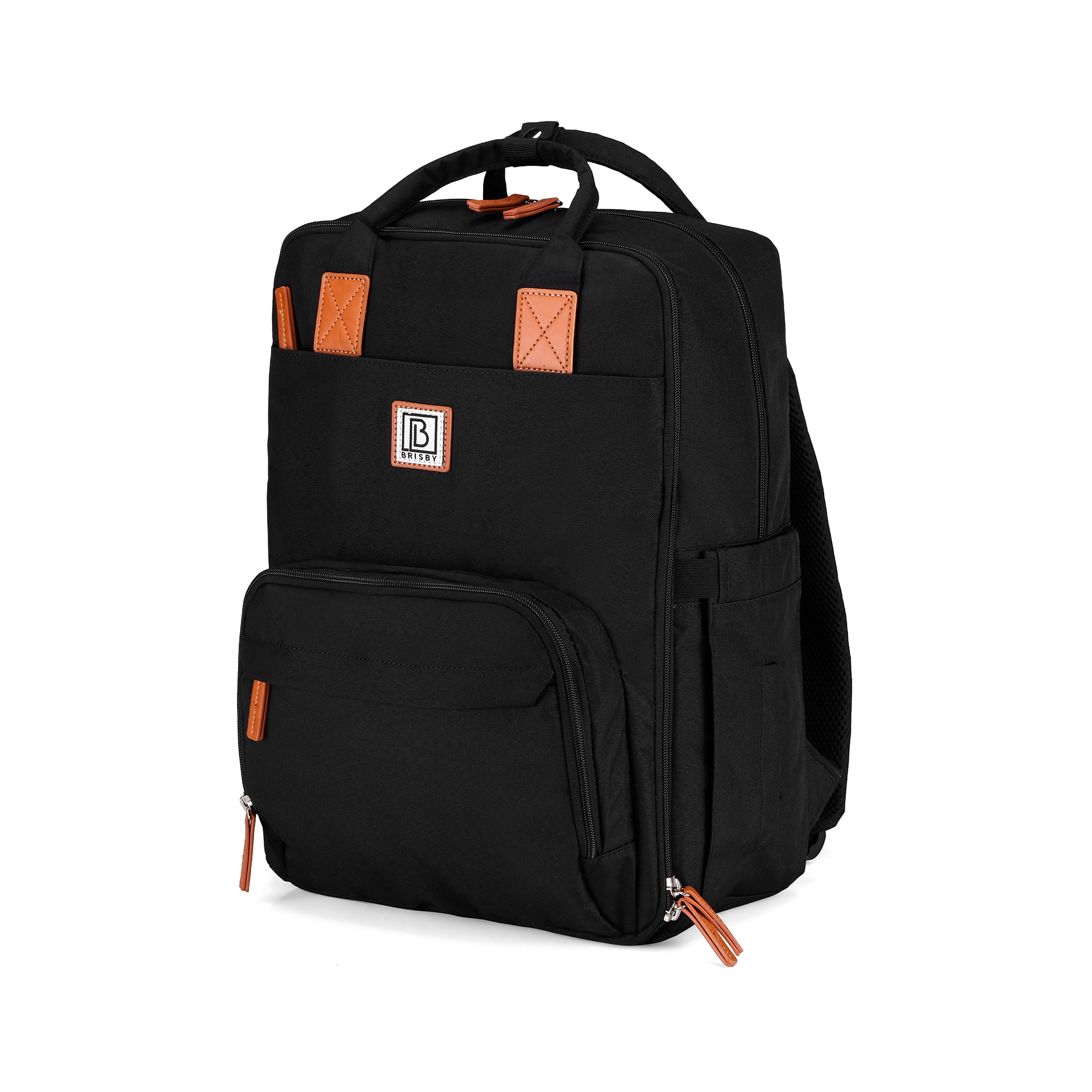 Brisby Luiertas original zwart - incl. buggymontage en verschoningsmat