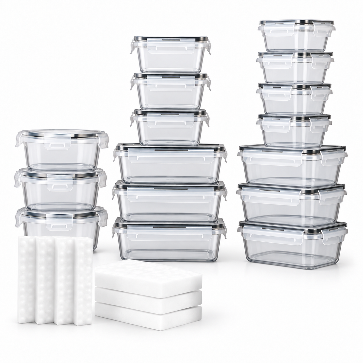 Bardi vershoudbakjes set 16 stuks - BPA vrij