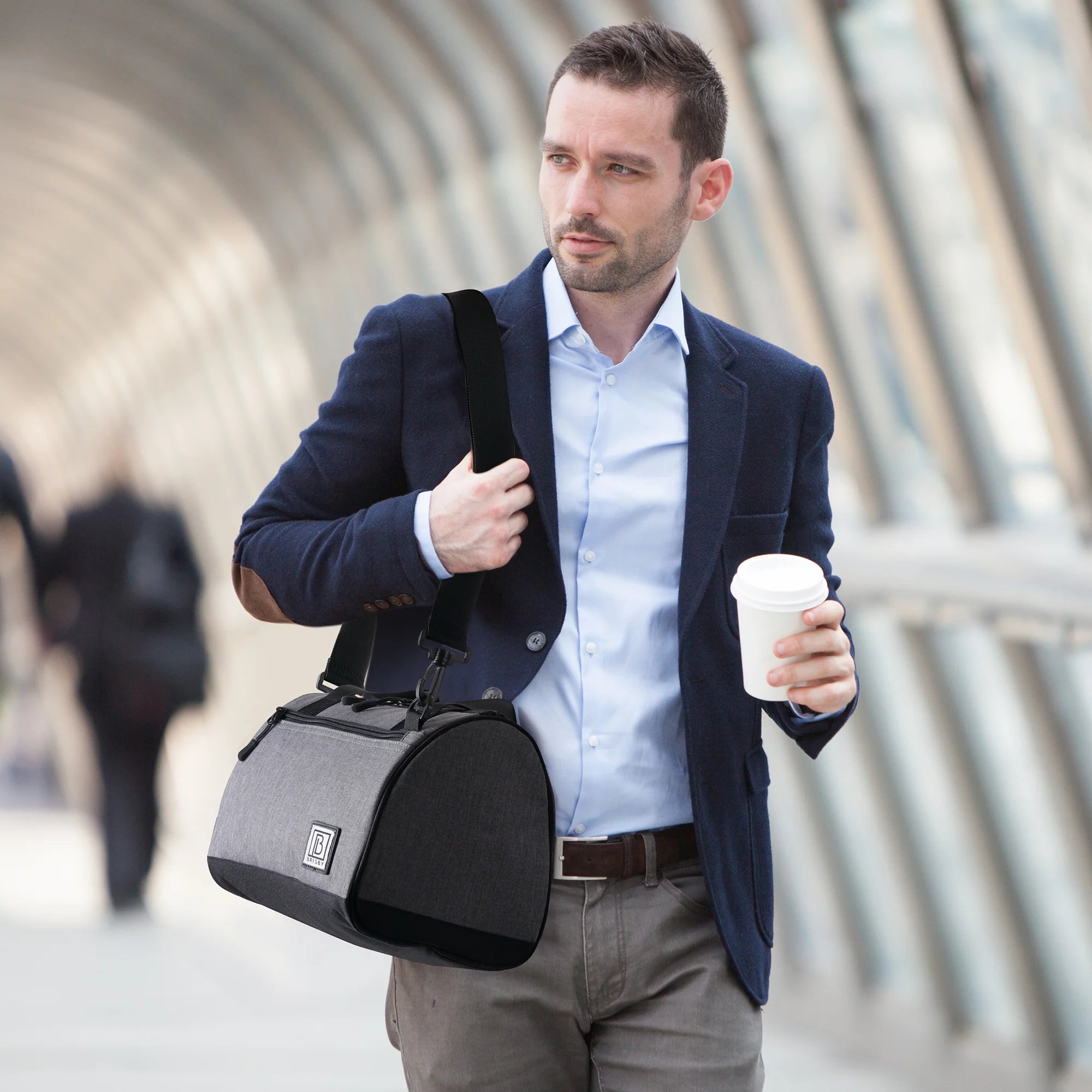 Cooler bag 10L dark gray - Lunch bag - 4-layer insulated - 2 free cooling elements - incl. shoulder strap