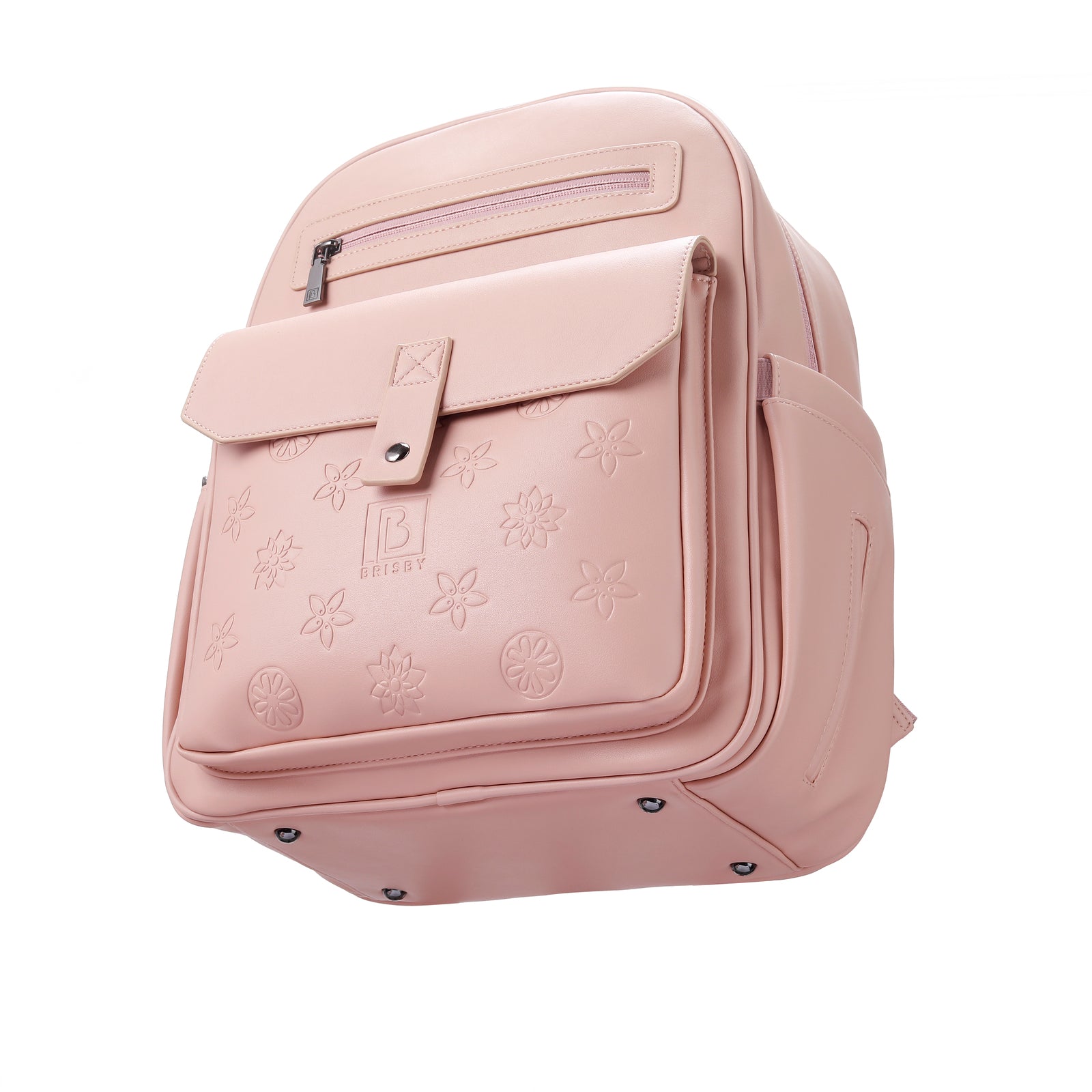 Venezia durable backpack pink - PU leather - 14 inch laptop compartment - water-repellent