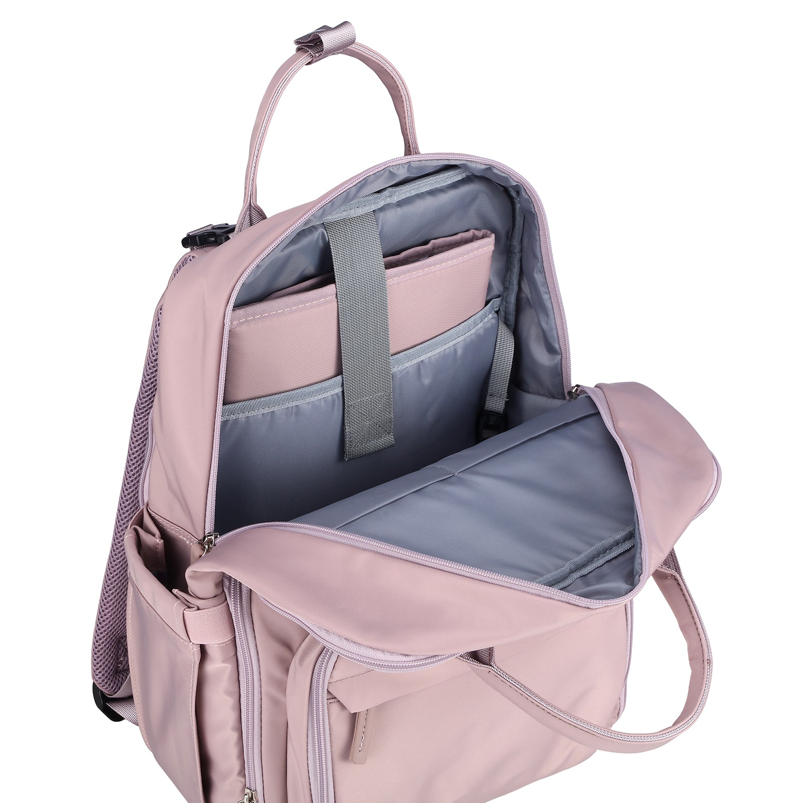 Brisby slijtvaste Luiertas – verzorgingstas – met buggymontage - Calm Lila