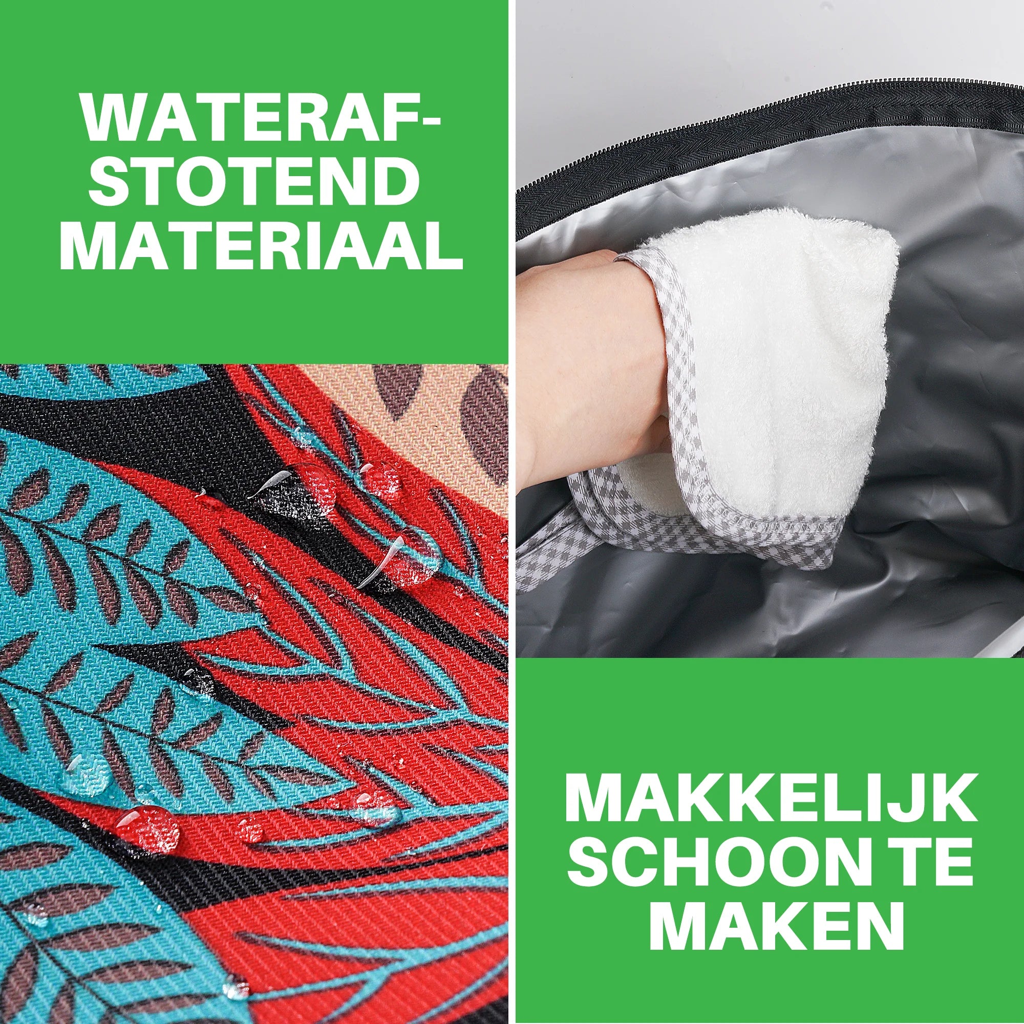 Cooler bag 21L jungle - Shopping bag - 4-layer insulated - 2 free cooling elements - incl. shoulder strap