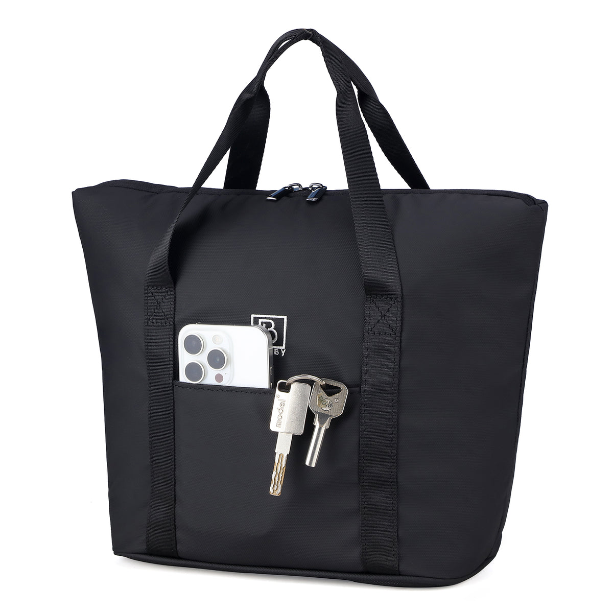 Brisby Koeltas Lunchtas 9L – 4-Laags Geïsoleerd – Inclusief 2 Koelelementen – Waterafstotend – Voor Werk, School & Onderweg - Zwart