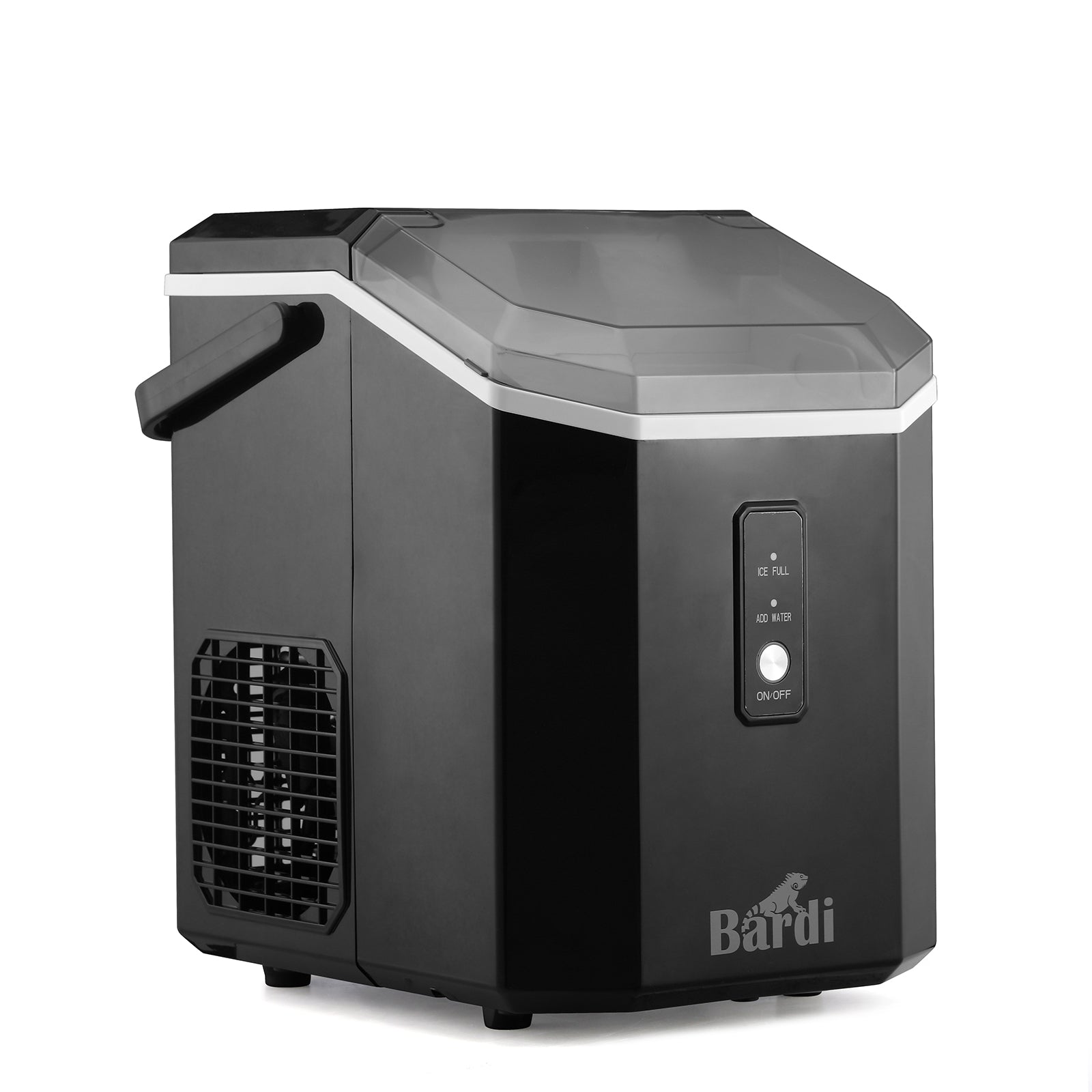 Bardi Nugget IJsblokjesmachine Square 1,1L zwart - 15 kg/24 uur - incl. thermosbeker