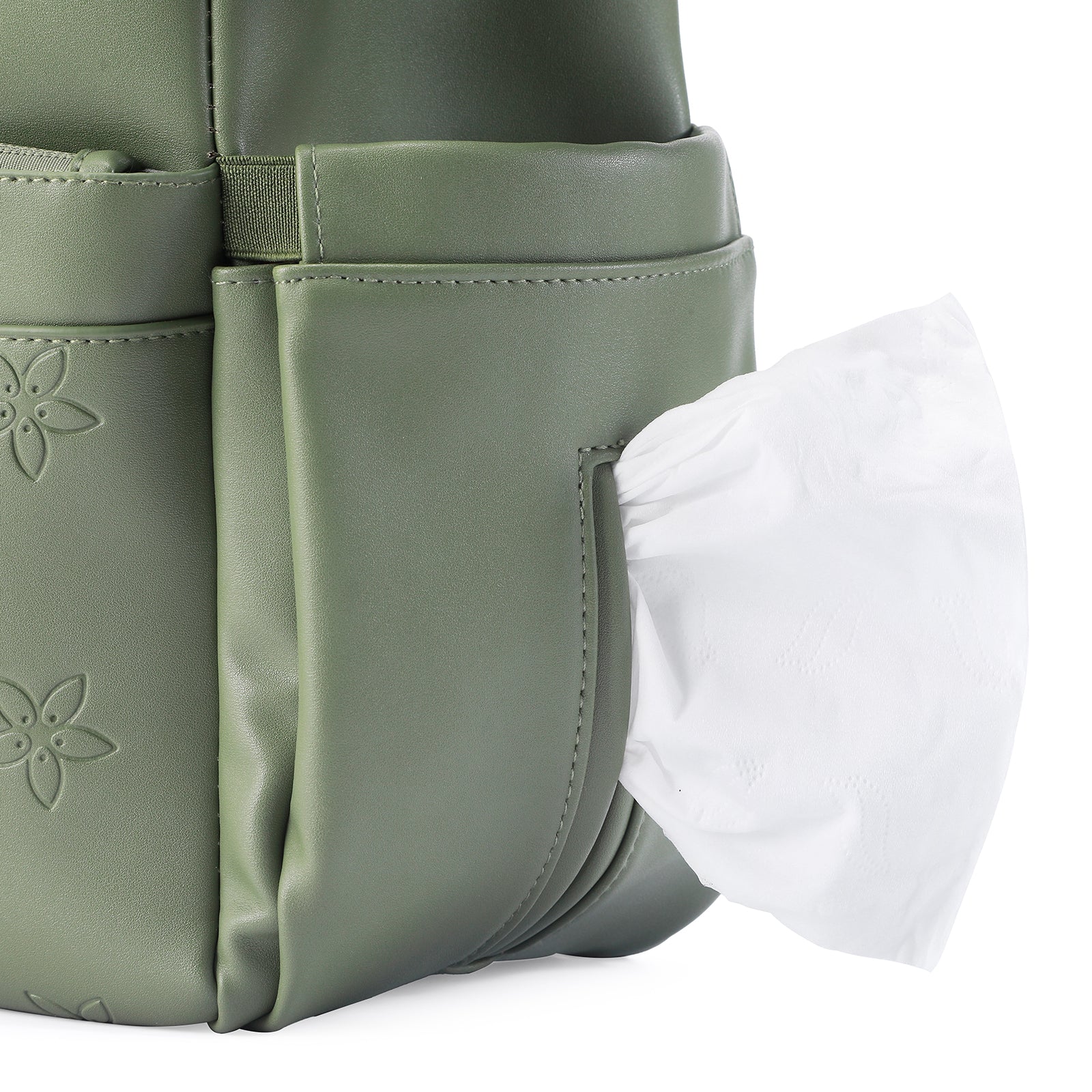 Venezia weekend bag green - shoulder bag - travel bag - hand luggage - hard-wearing - incl. hanging hooks - PU leather