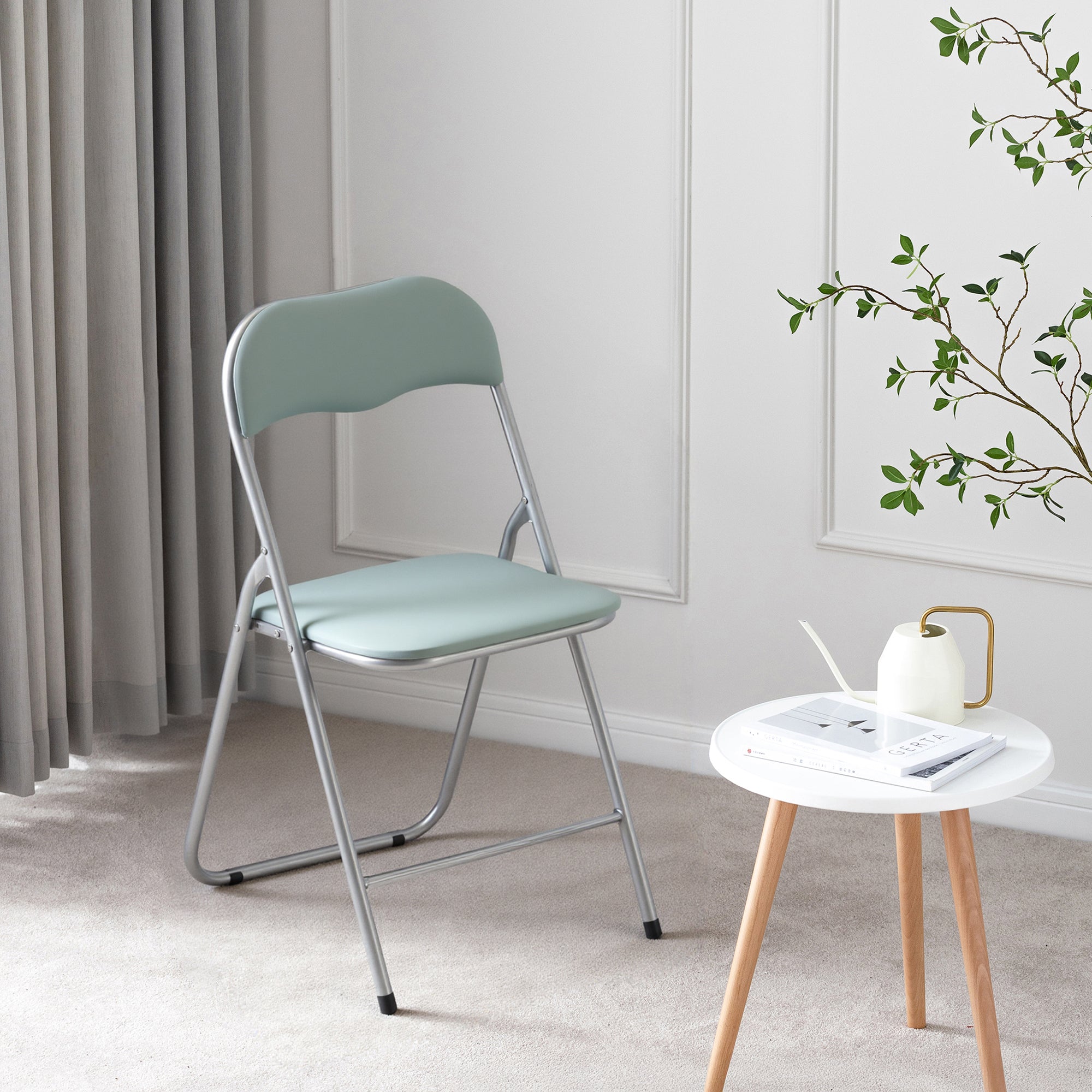 Bardi 6-delige Klapstoelen set PVC groen - 100 kg draagvermogen