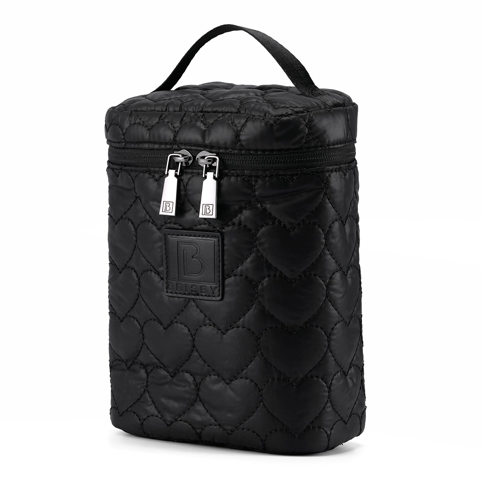 Florence diaper bag 17L black - shoulder bag, care bag - hard-wearing - incl. cool bag, changing mat and stroller hooks - nylon