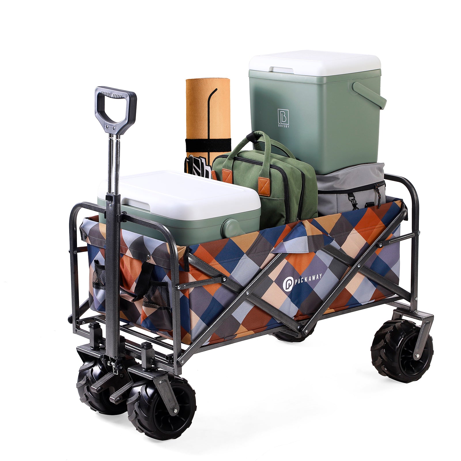 Packaway Bolderkar XL 80kg blok - opvouwbaar - heavy duty - wasbaar