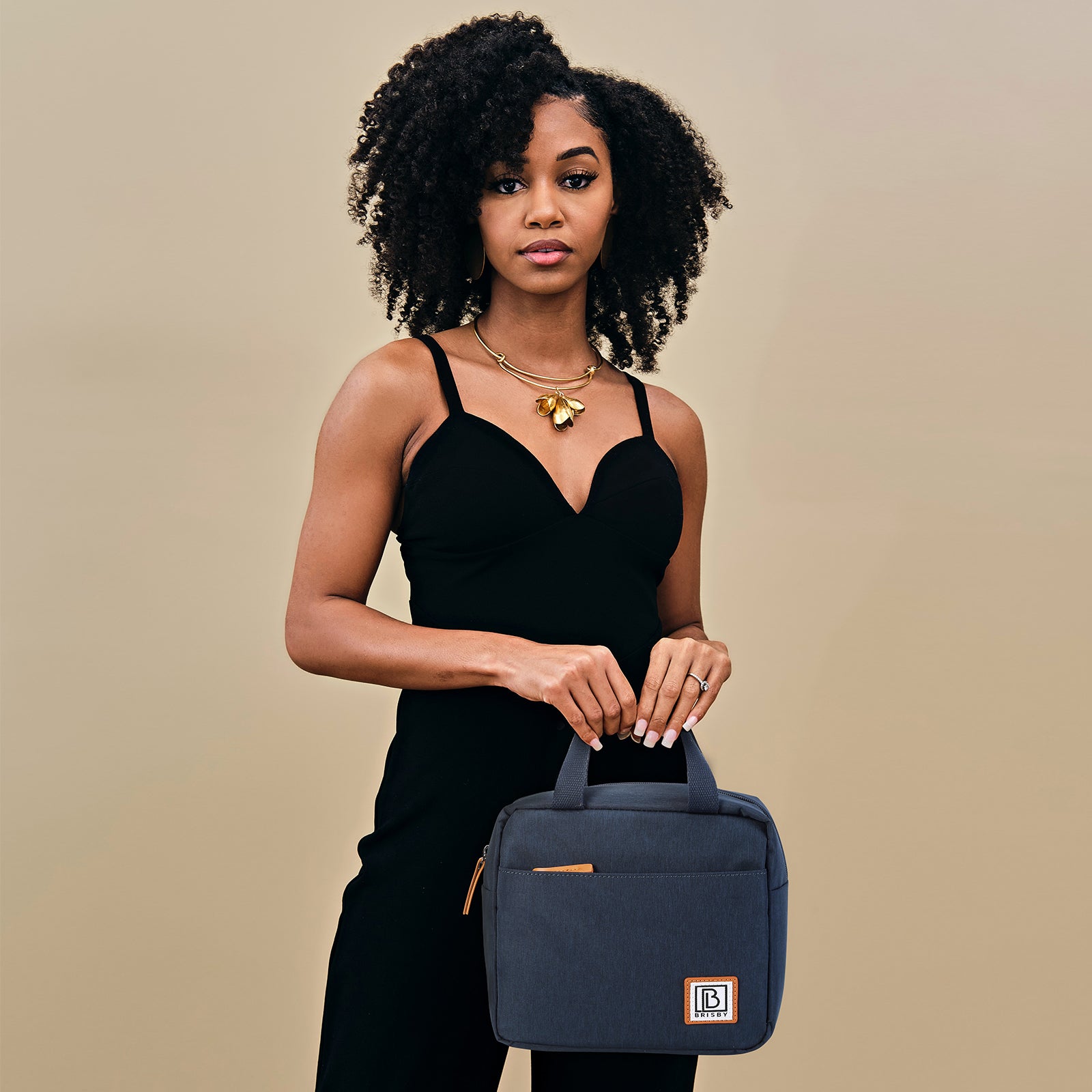 Brisby 4 Layer Insulated Cooler Bag - Lunch Bag - Breast Pump Bag 4 Liter - Blue