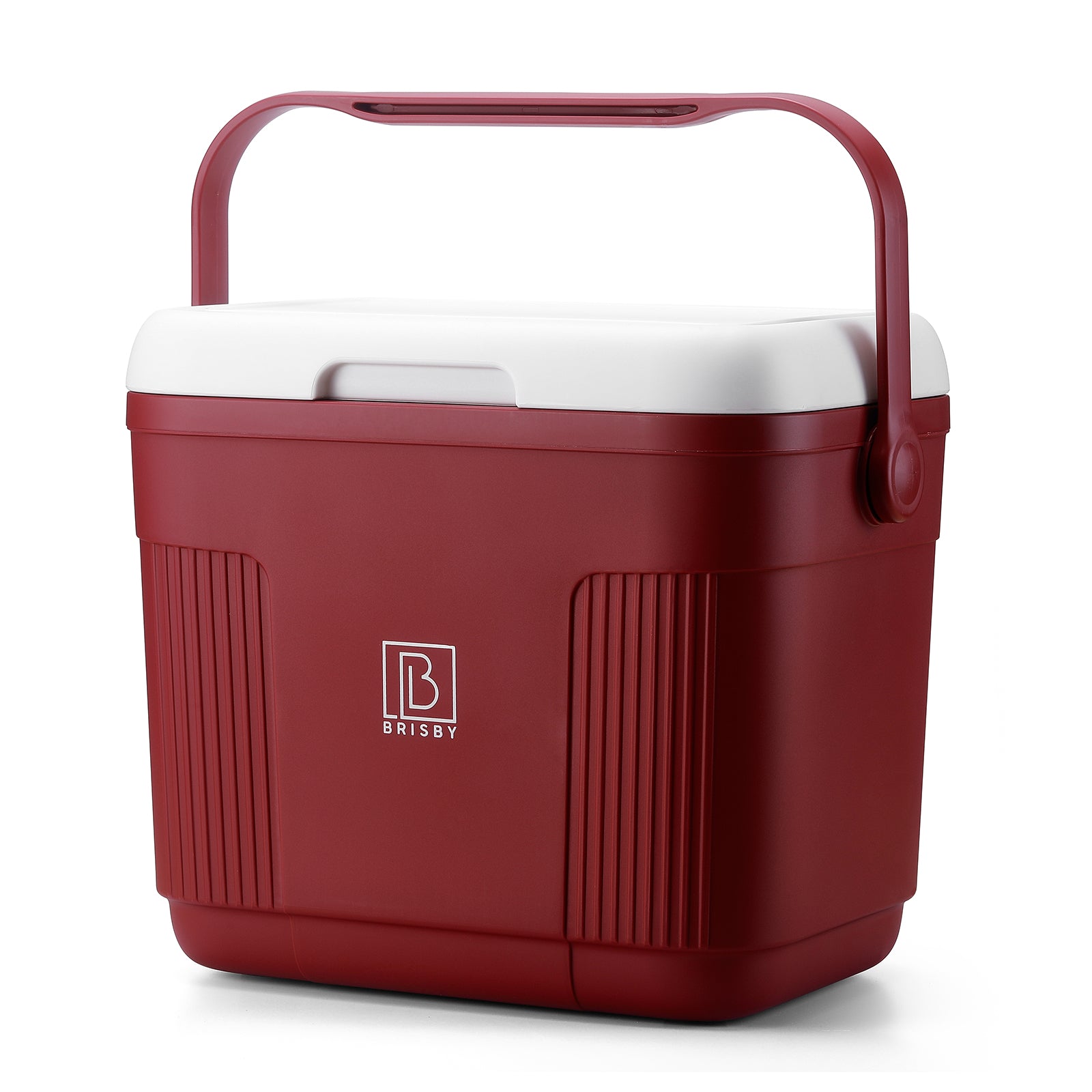 Koelbox 22L rood SET - Tot maximaal 40 uur isolatie - incl. 4 450ml koelelementen en 2 zwarte 500ml thermosflessen