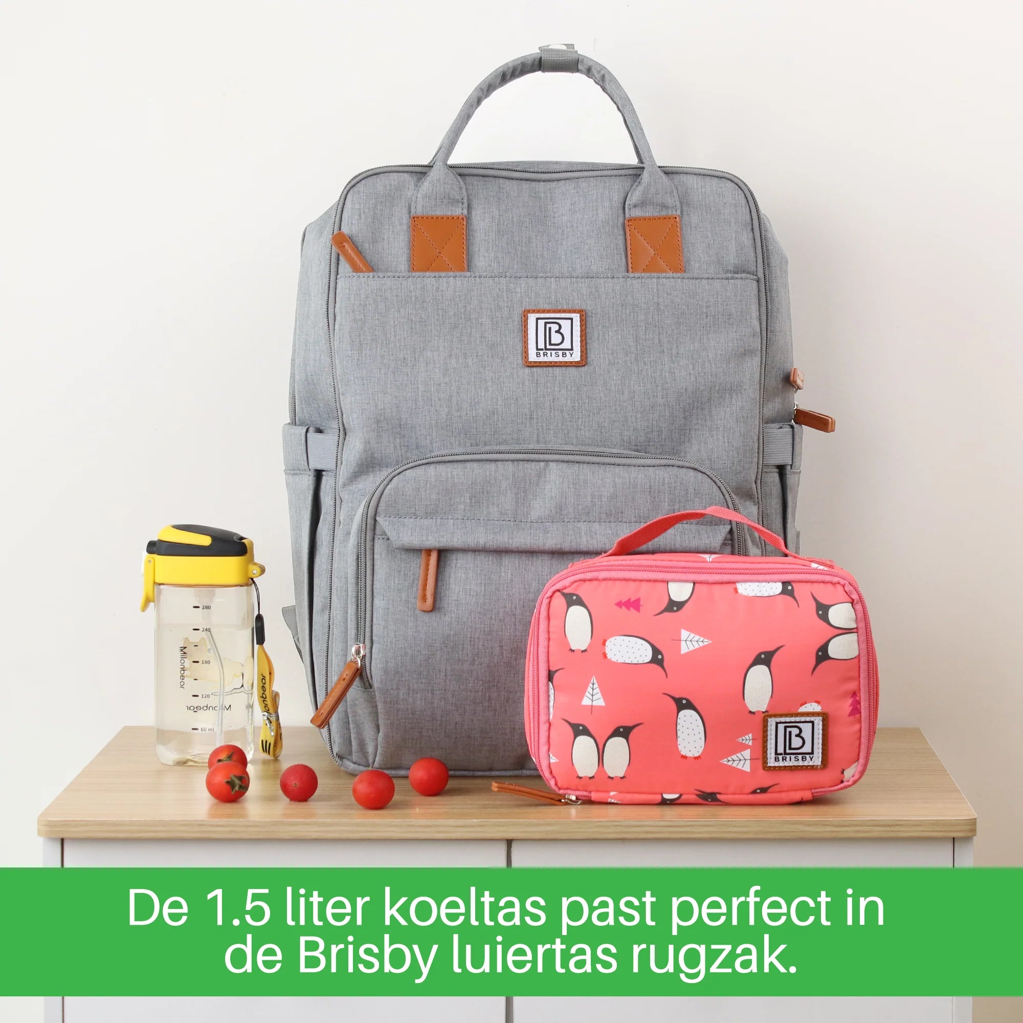 Cooler bag 1.5L penguin - 4-layer insulated - free cooling element