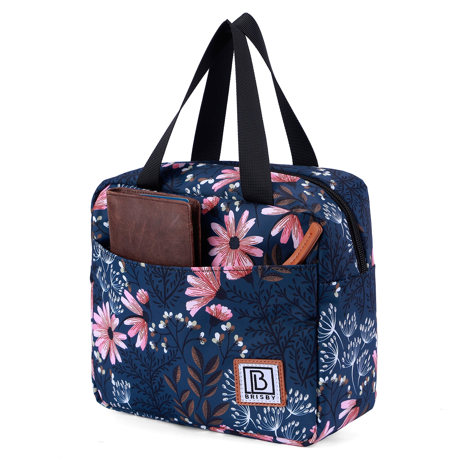 Cooler bag 4L Japanese flower - 4-layer insulated - free cooling element