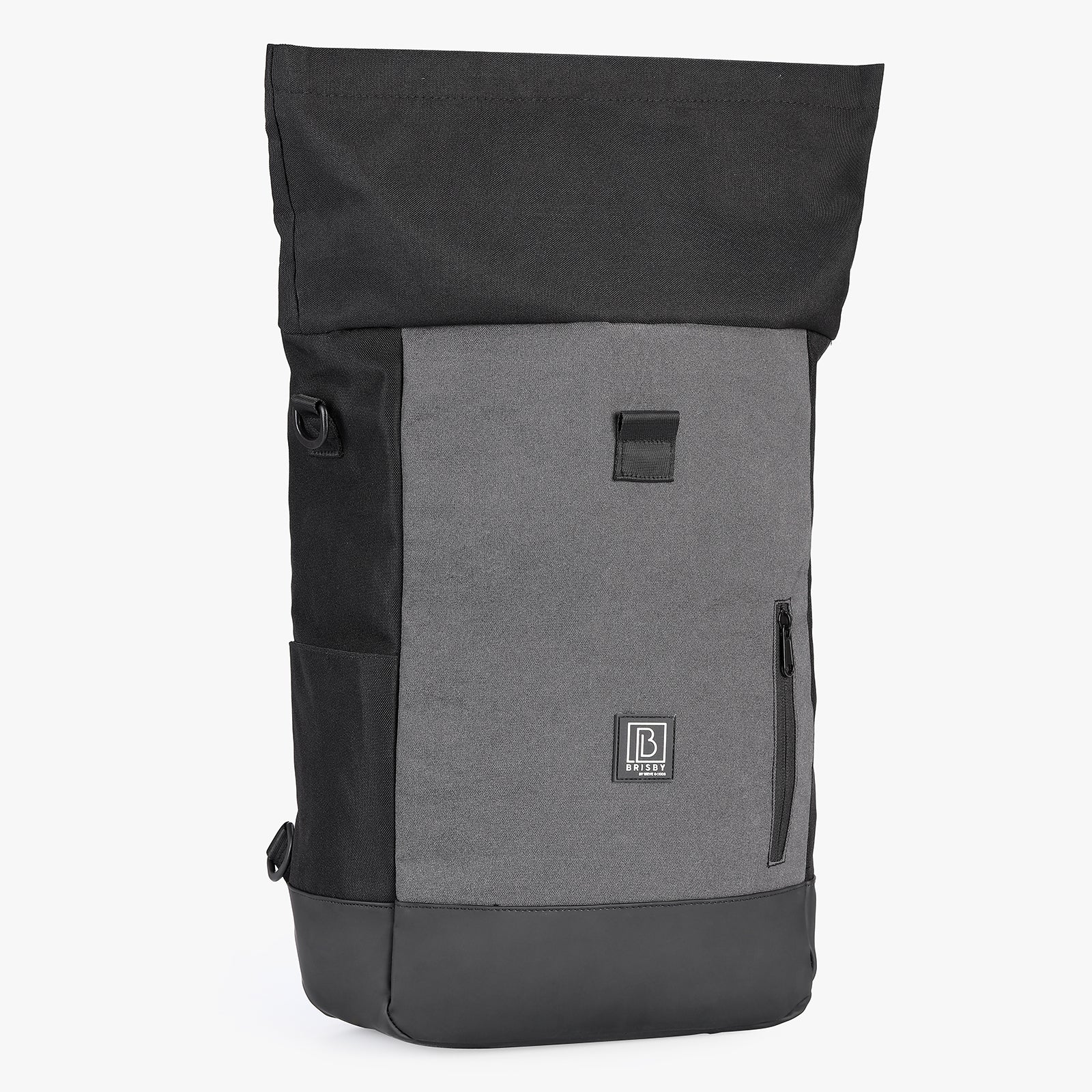 3 in 1 waterproof rolltop bicycle bag set 40-52L black-gray - 100% reflection - high visibility - bicycle bag - backpack - shoulder bag