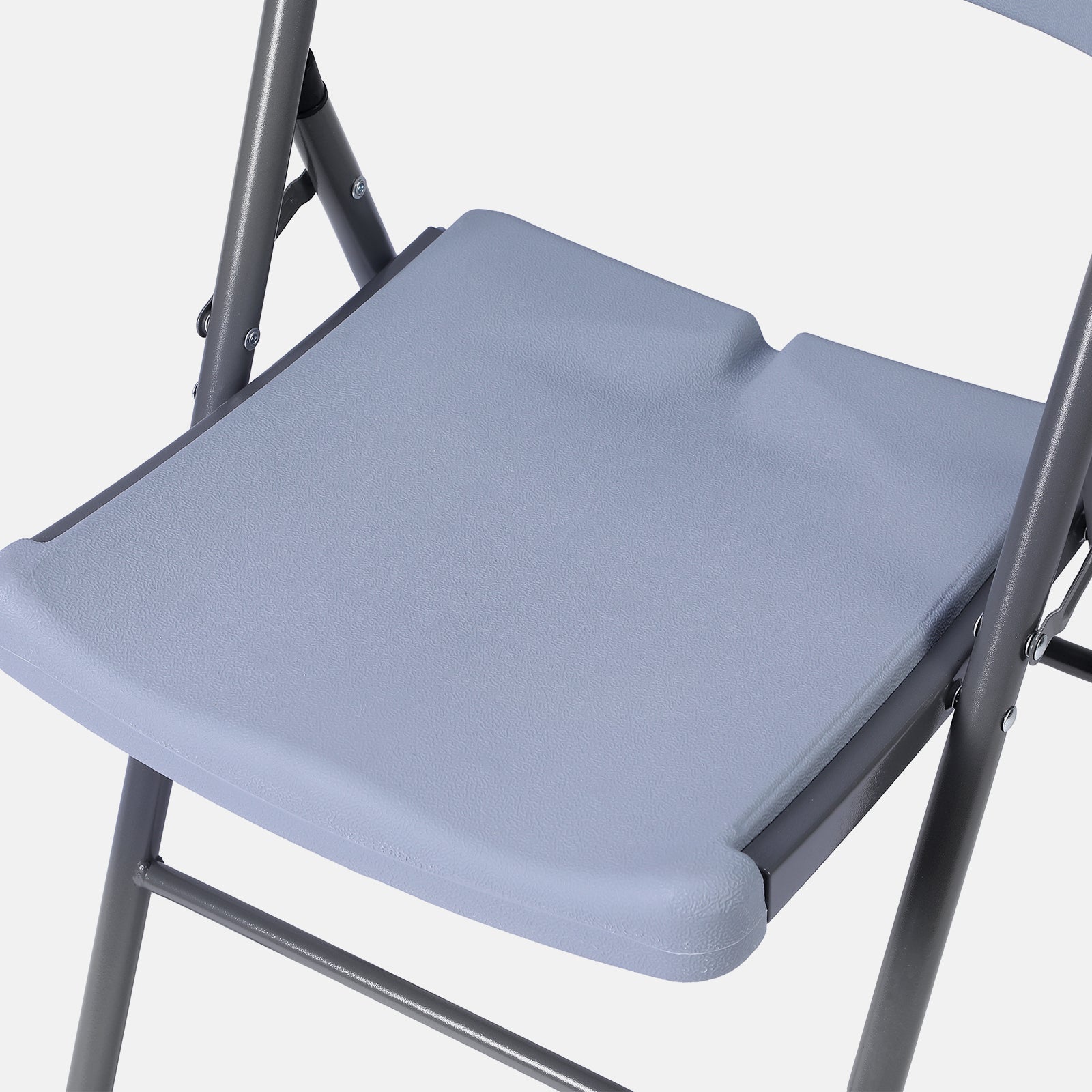 Bardi 4 Delige Klapstoelenset – Vouwstoelenset Zware Kwaliteit, Weersbestending 47 x 54 x 87 cm. – GRIJS