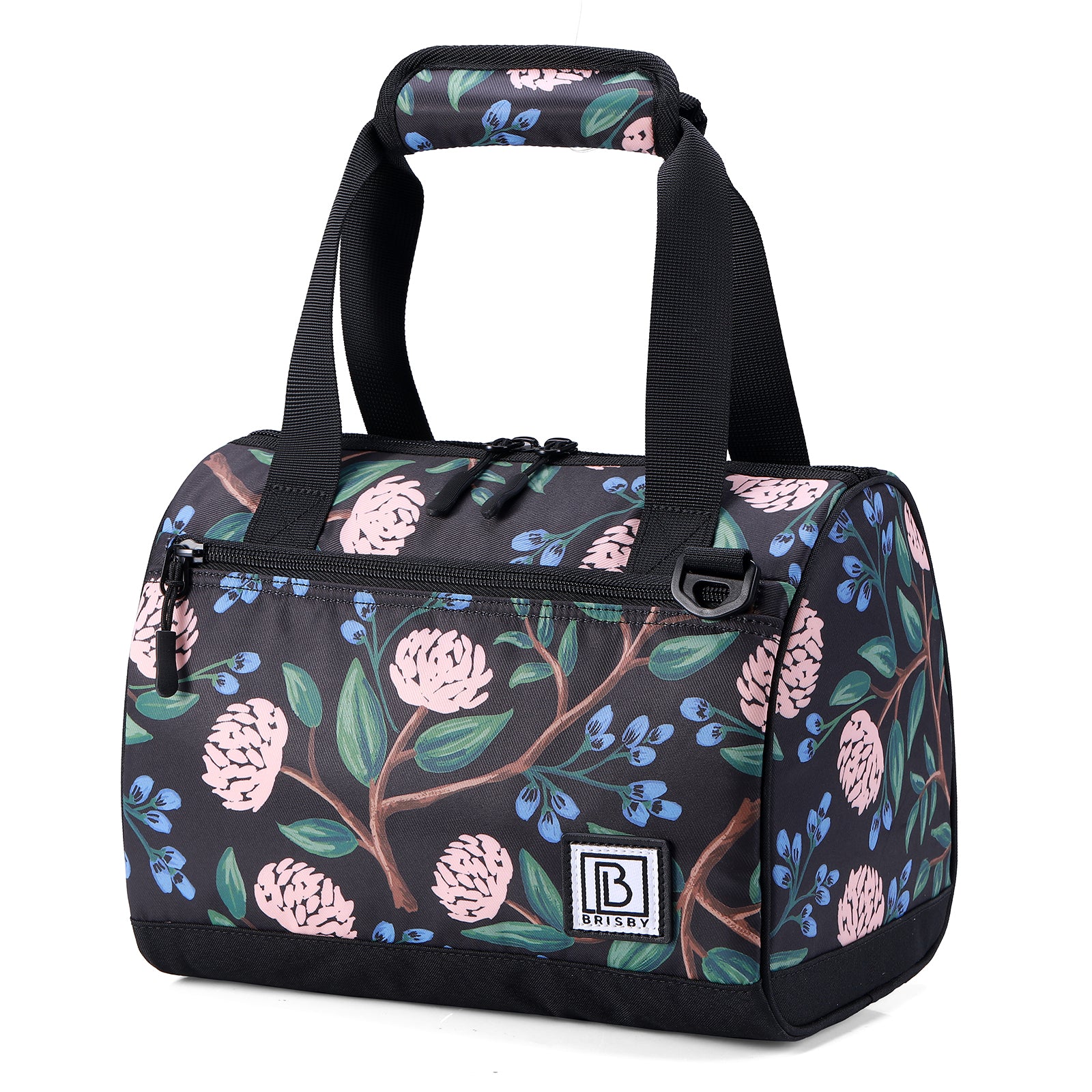 Cooler bag 10L passion flower - Lunch bag - 4-layer insulated - 2 free cooling elements - incl. shoulder strap