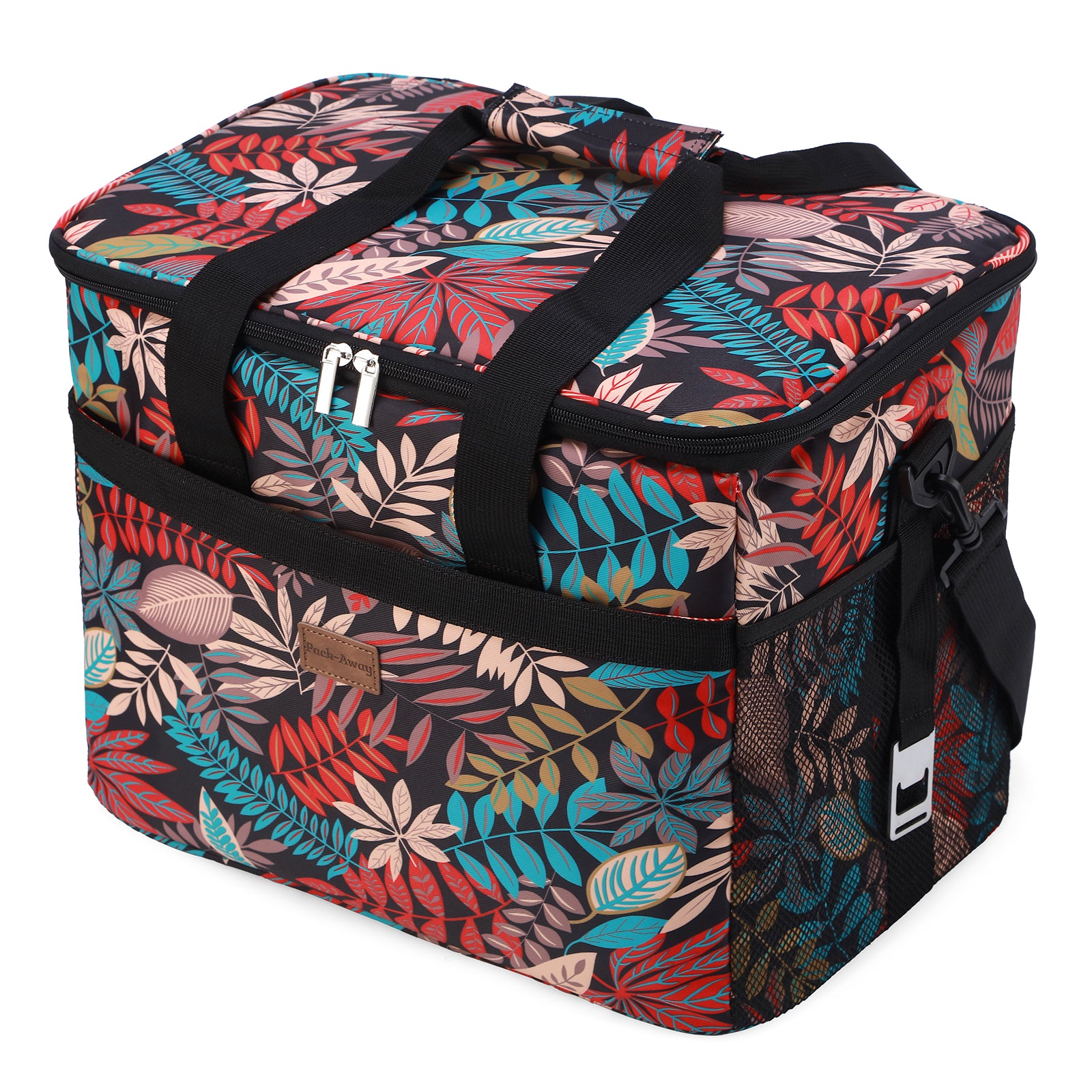 Cooler bag 30L jungle - lunch bag - foldable - 4-layer insulated - incl. 4 free cooling elements and carrying strap