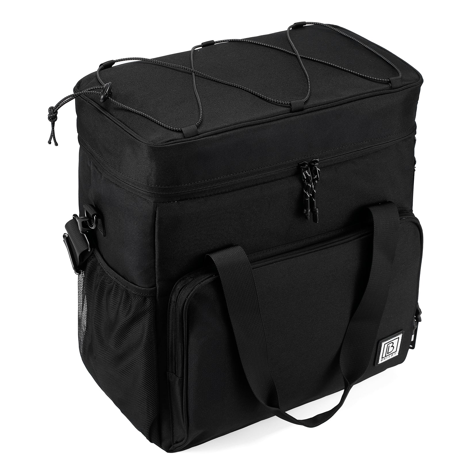 Cooler bag 30L black - Lunch bag - 4 layers insulated - incl. 4 cooling elements