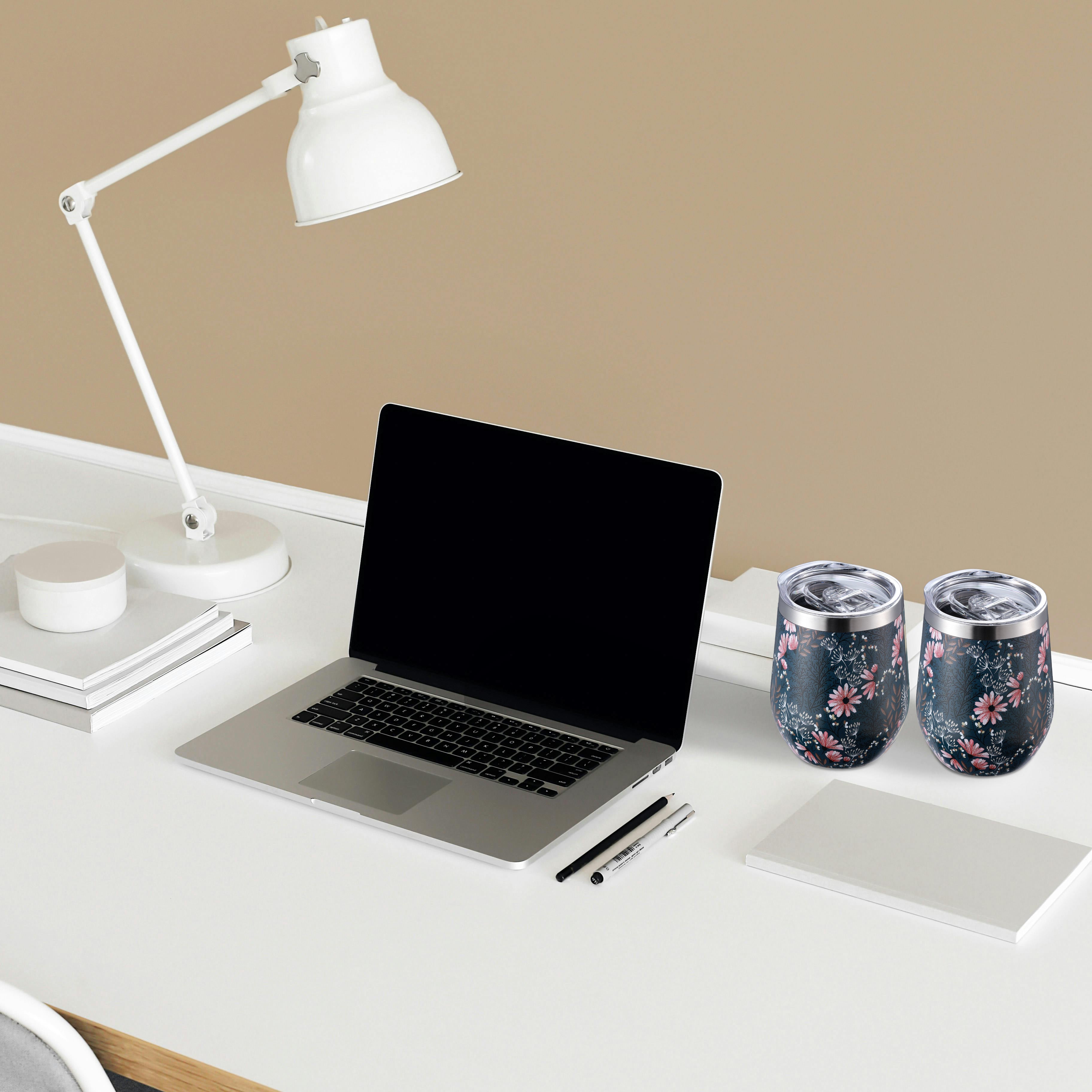 Bardi Thermosbekers 0,3L RVS japanese flower set - incl. deksels - dubbelwandig