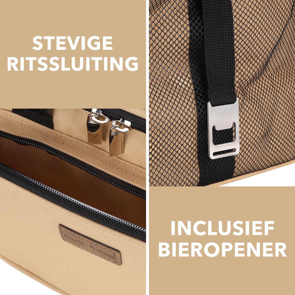 Packaway 4 Laags Geïsoleerde Lunchtas - 40 liter Koeltas - Beige
