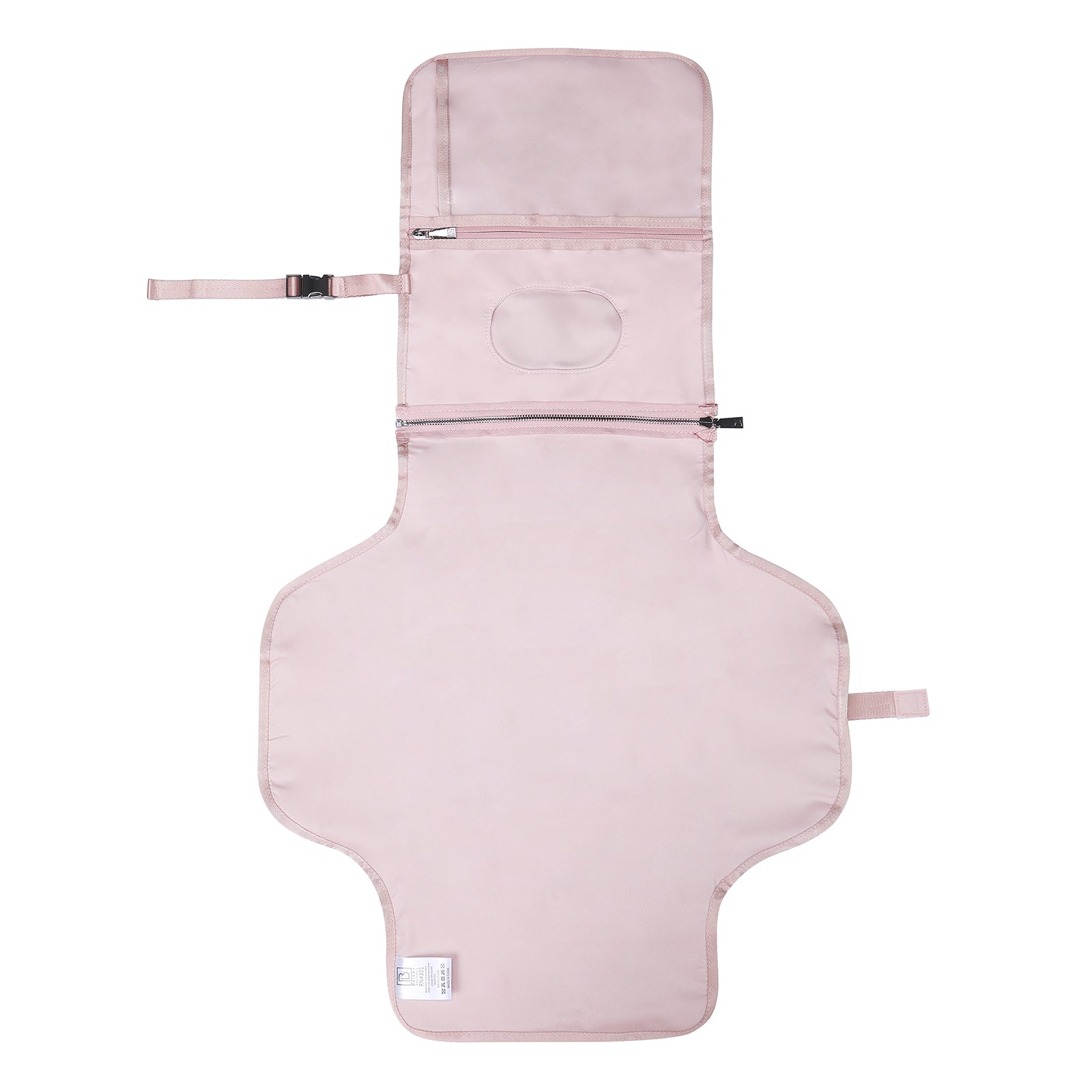 Venezia diaper bag and backpack pink - nursing bag - hard-wearing - incl. buggy/pram hooks, changing mat and cool bag - PU leather